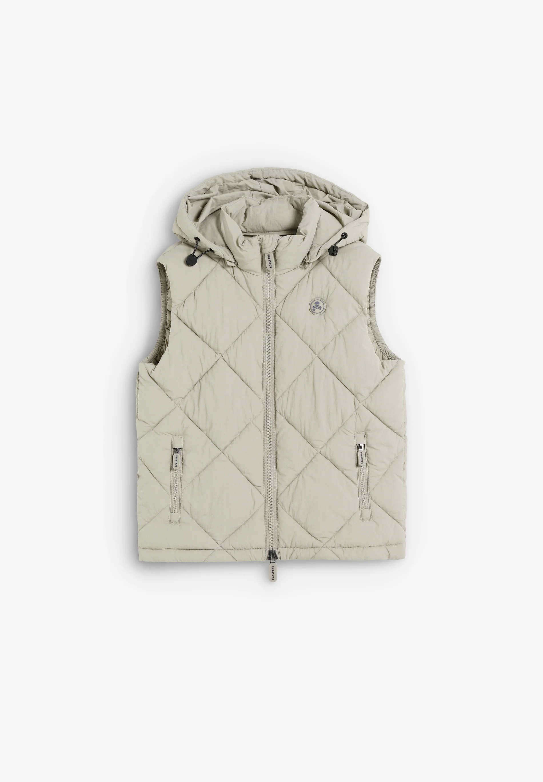 CHALECO ACOLCHADO CAPUCHA CALAVERA