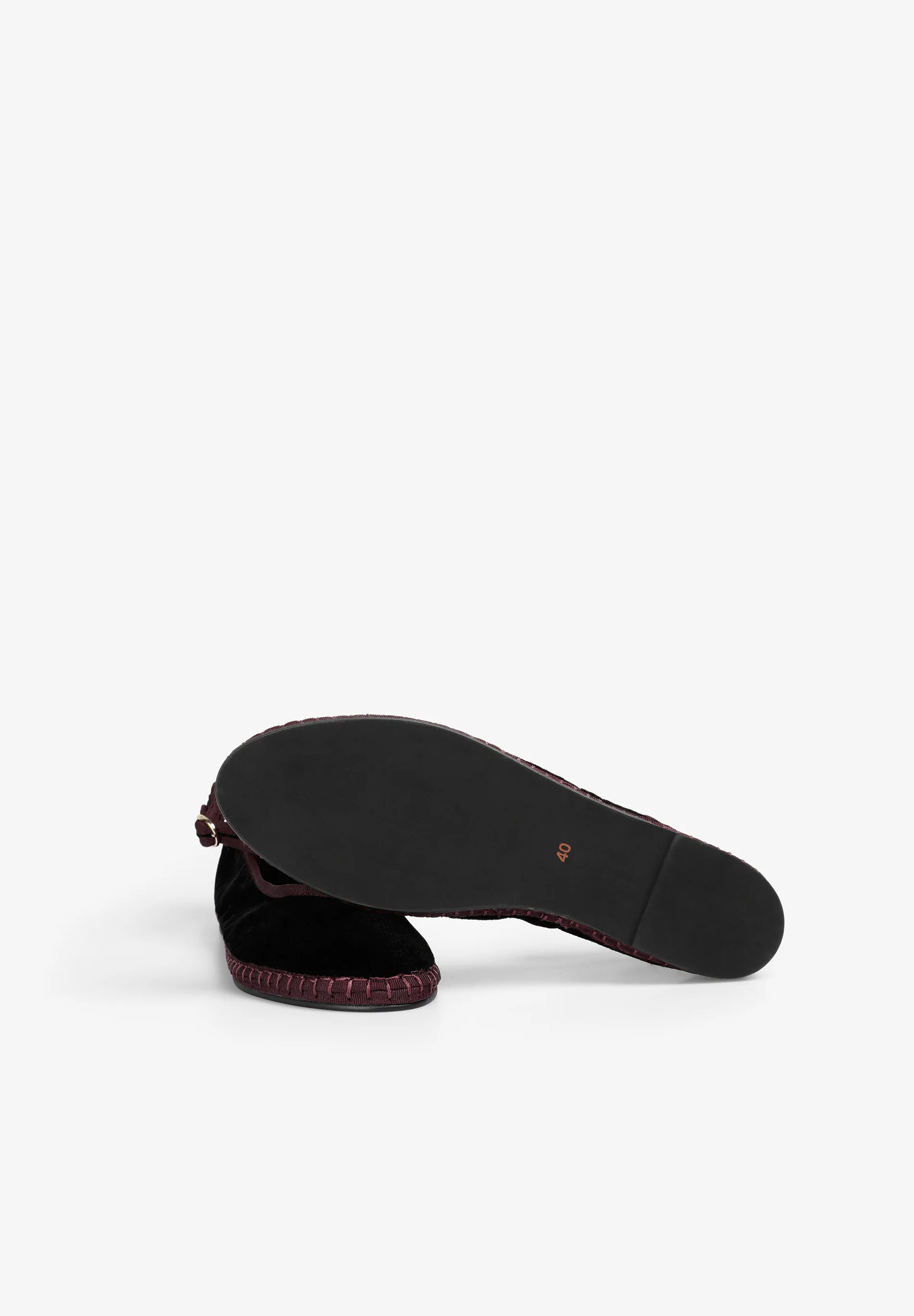 SCVELVETSTRAPANKLE SLIPPER