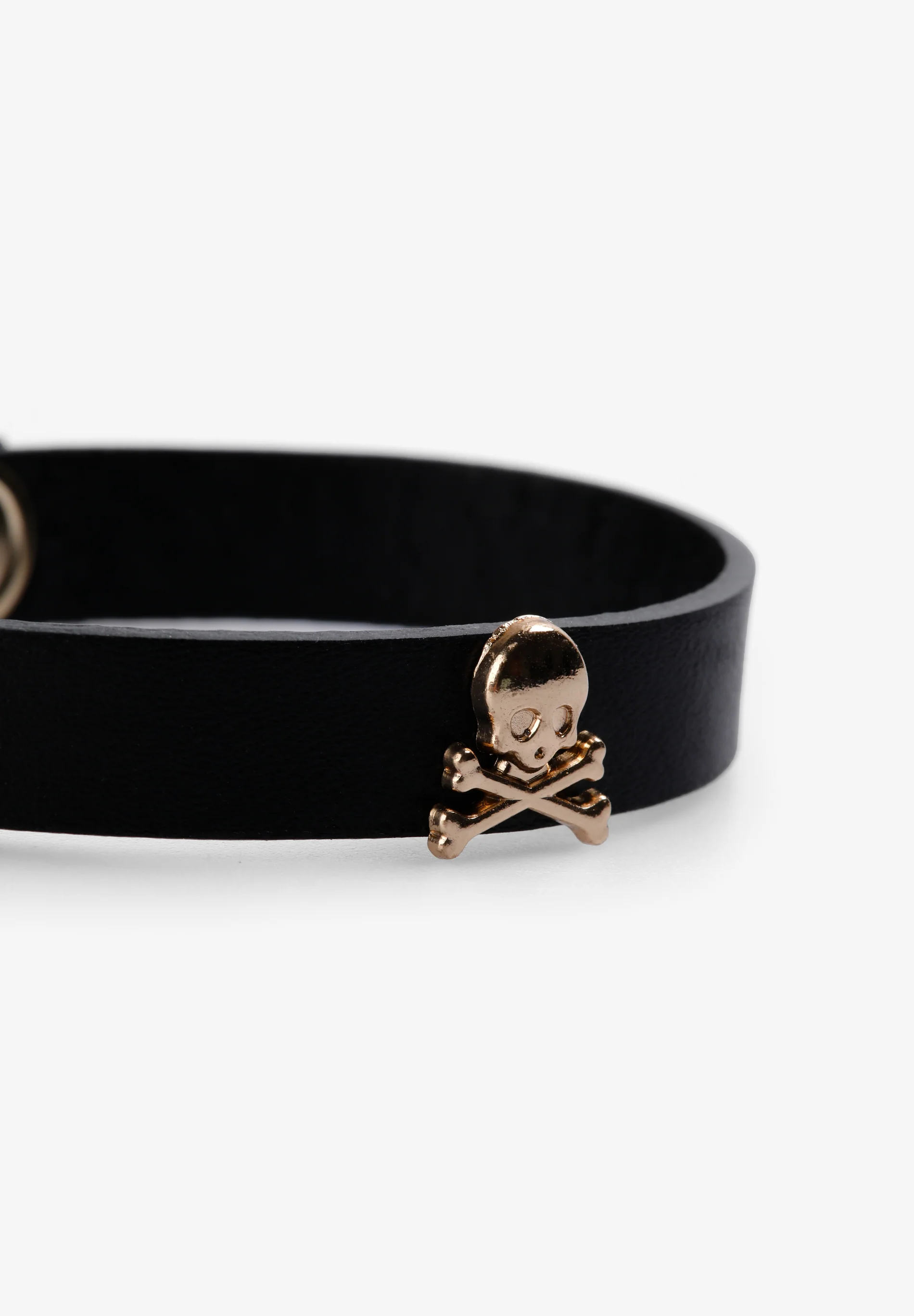 PULSERA PIEL CALAVERAS