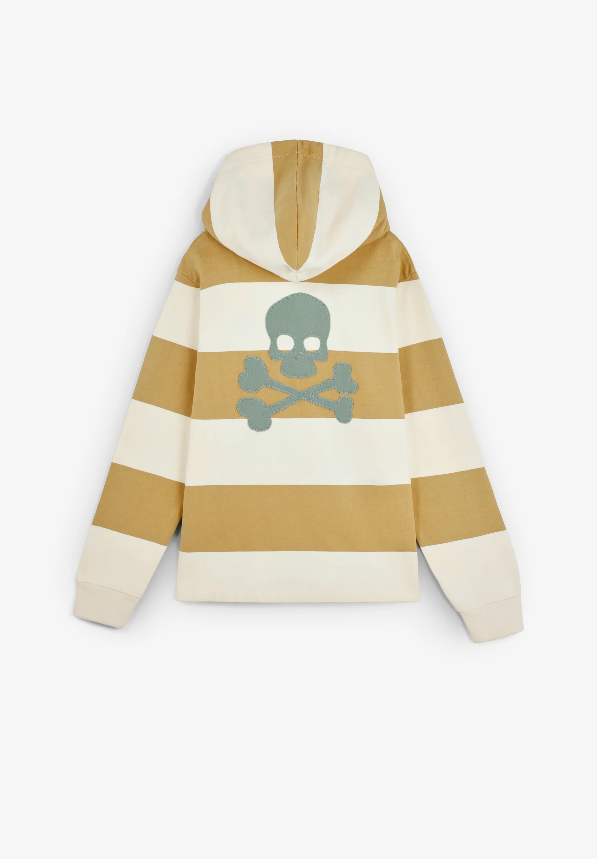 SUDADERA RAYAS CAPUCHA CALAVERA