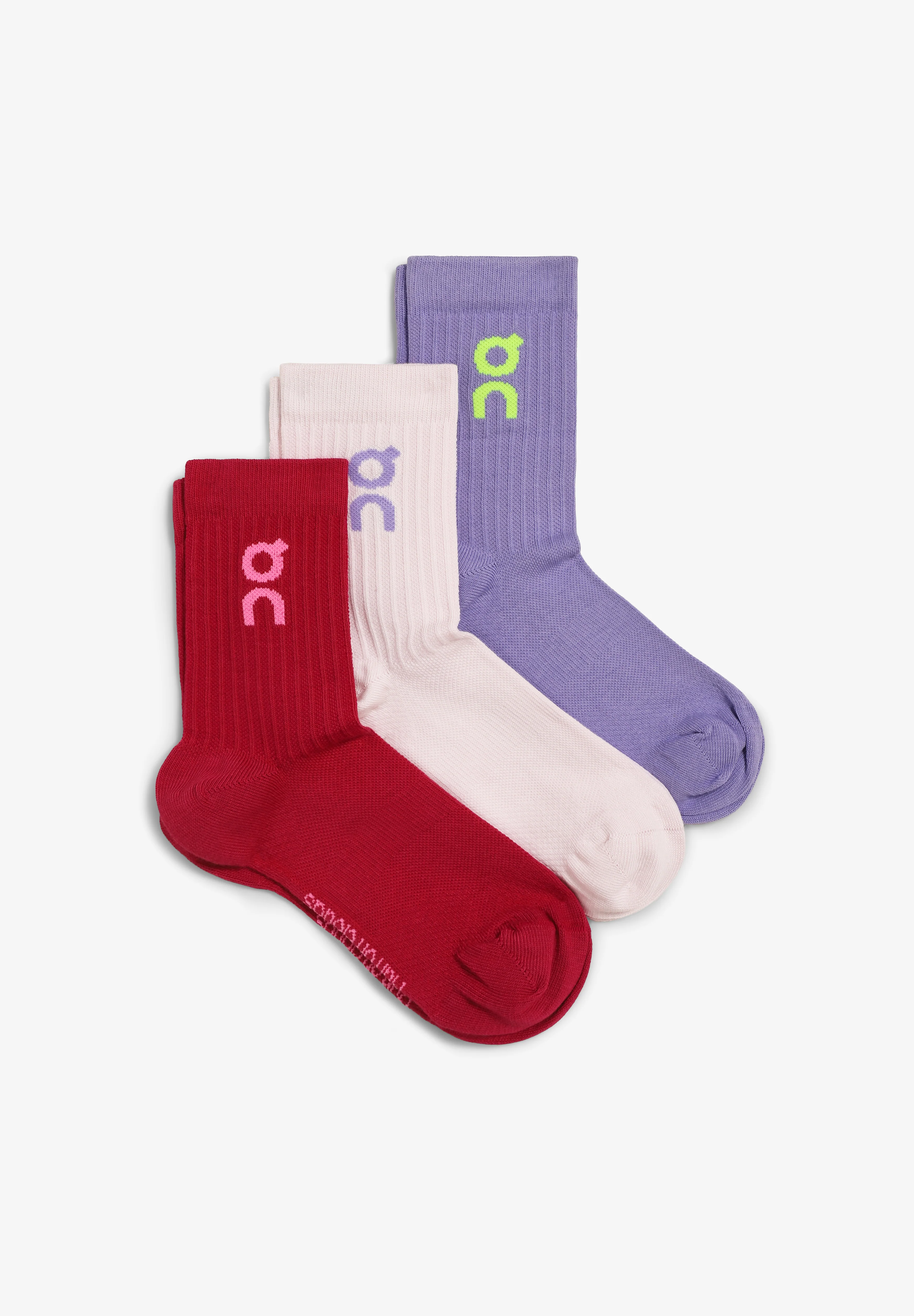 ON | 3-PACK CALCETINES LOGO HIGH MUJER