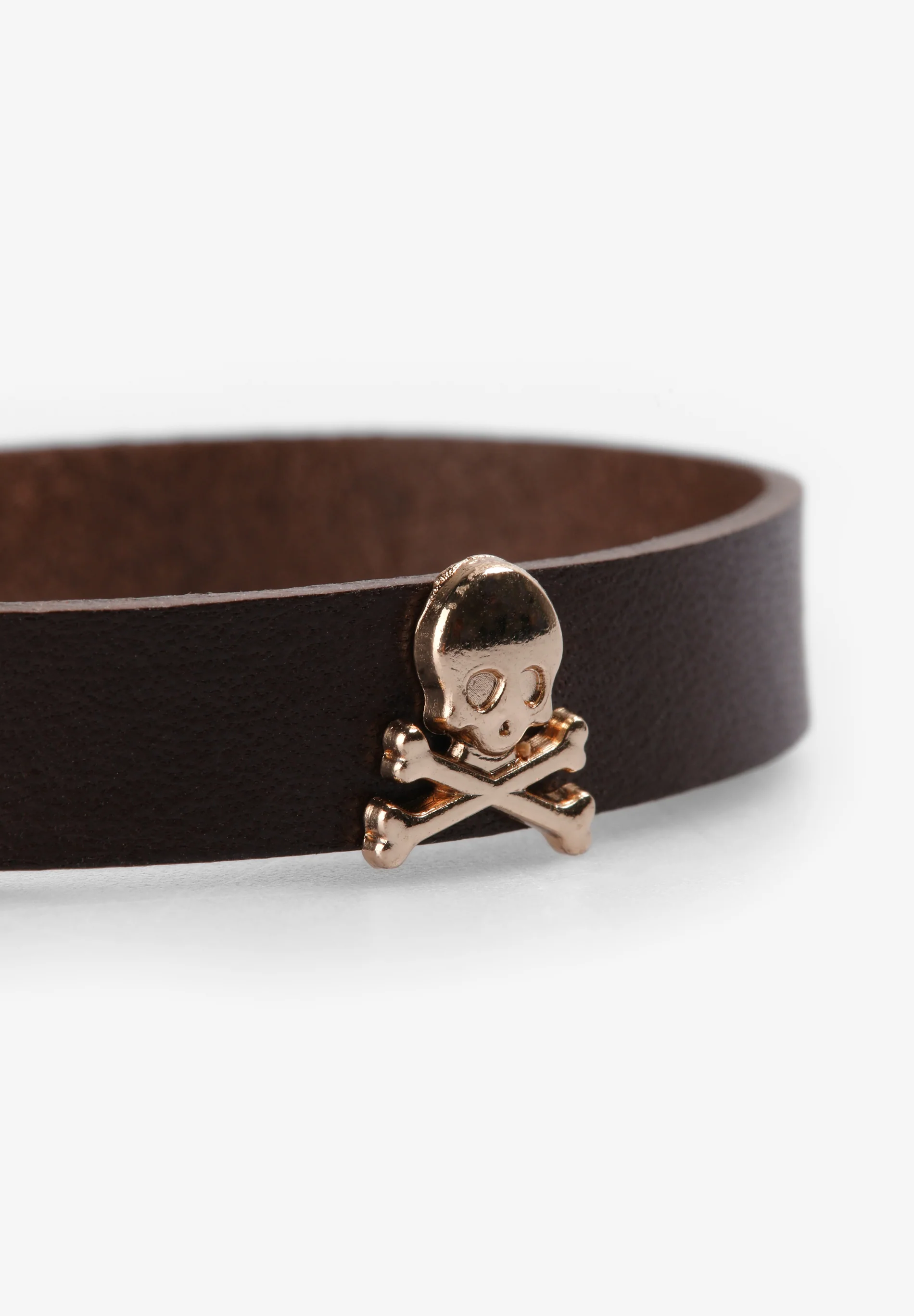PULSERA PIEL CALAVERAS