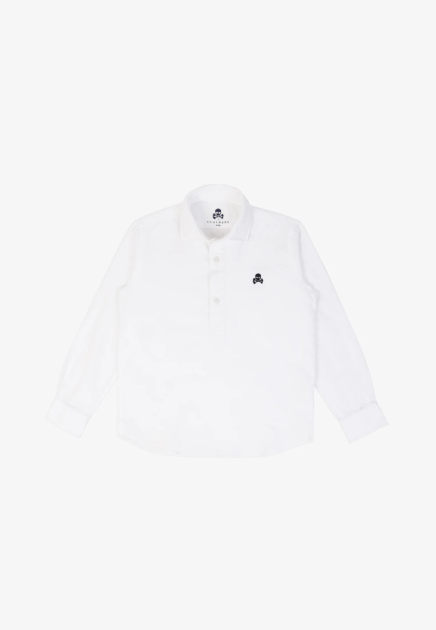 POLERA OXFORD CALAVERA CONTRASTE