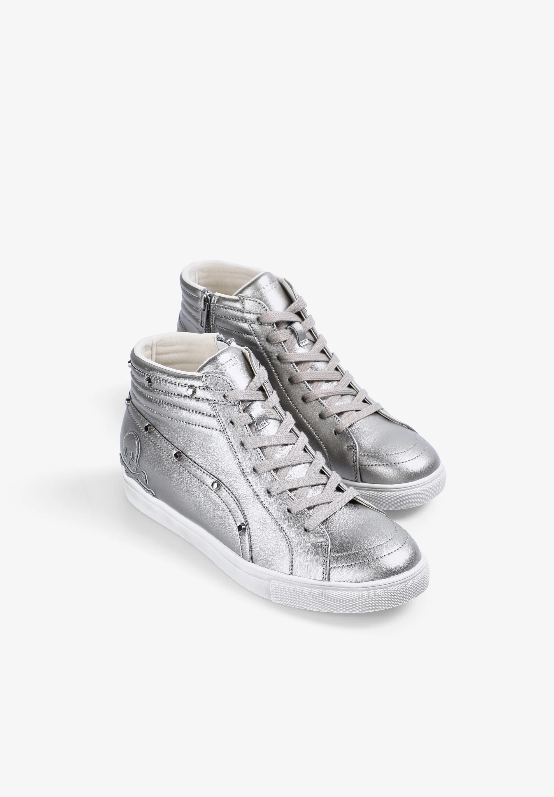 SNEAKERS ALTAS PIEL CALAVERA