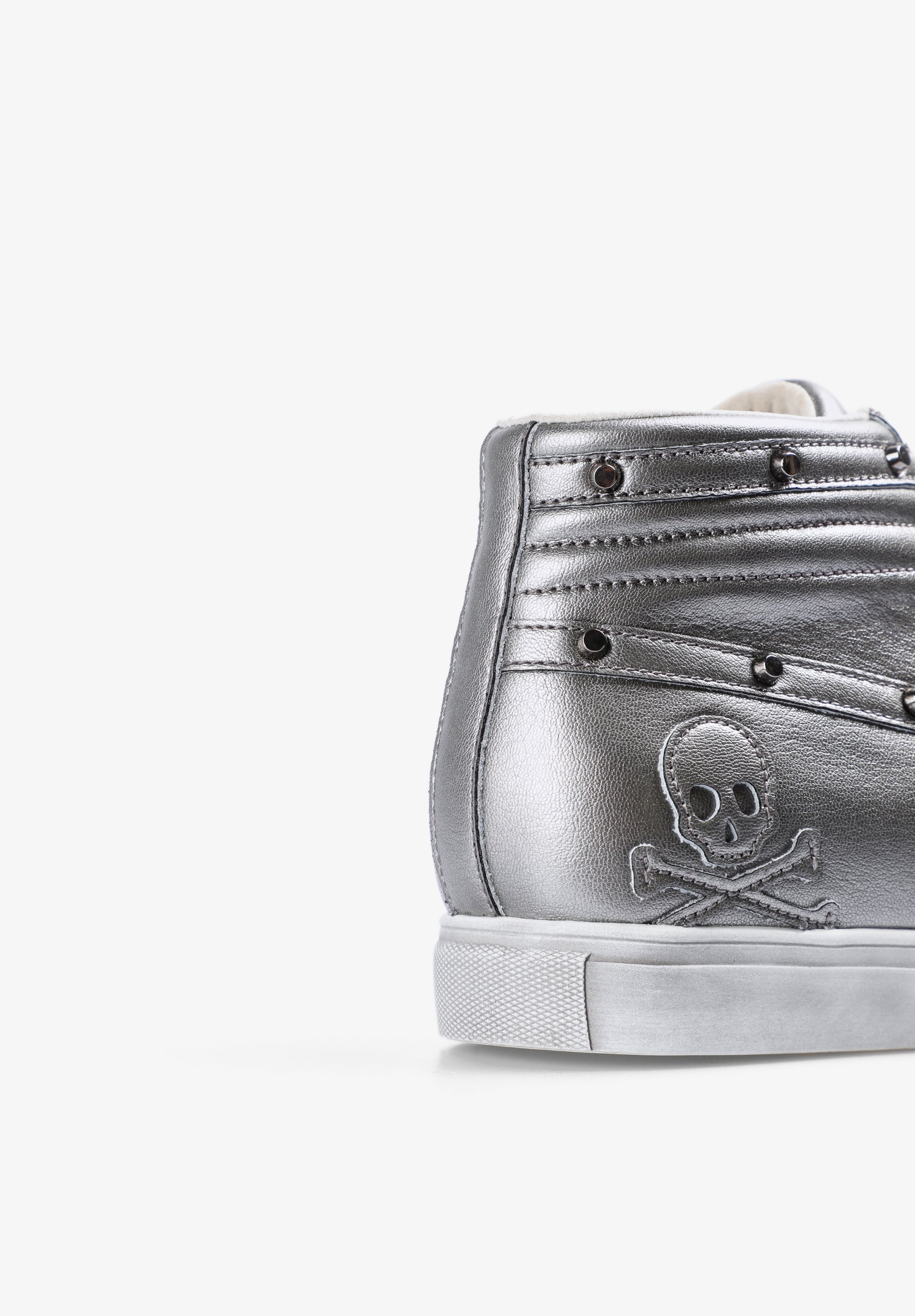 SNEAKERS ALTAS PIEL CALAVERA