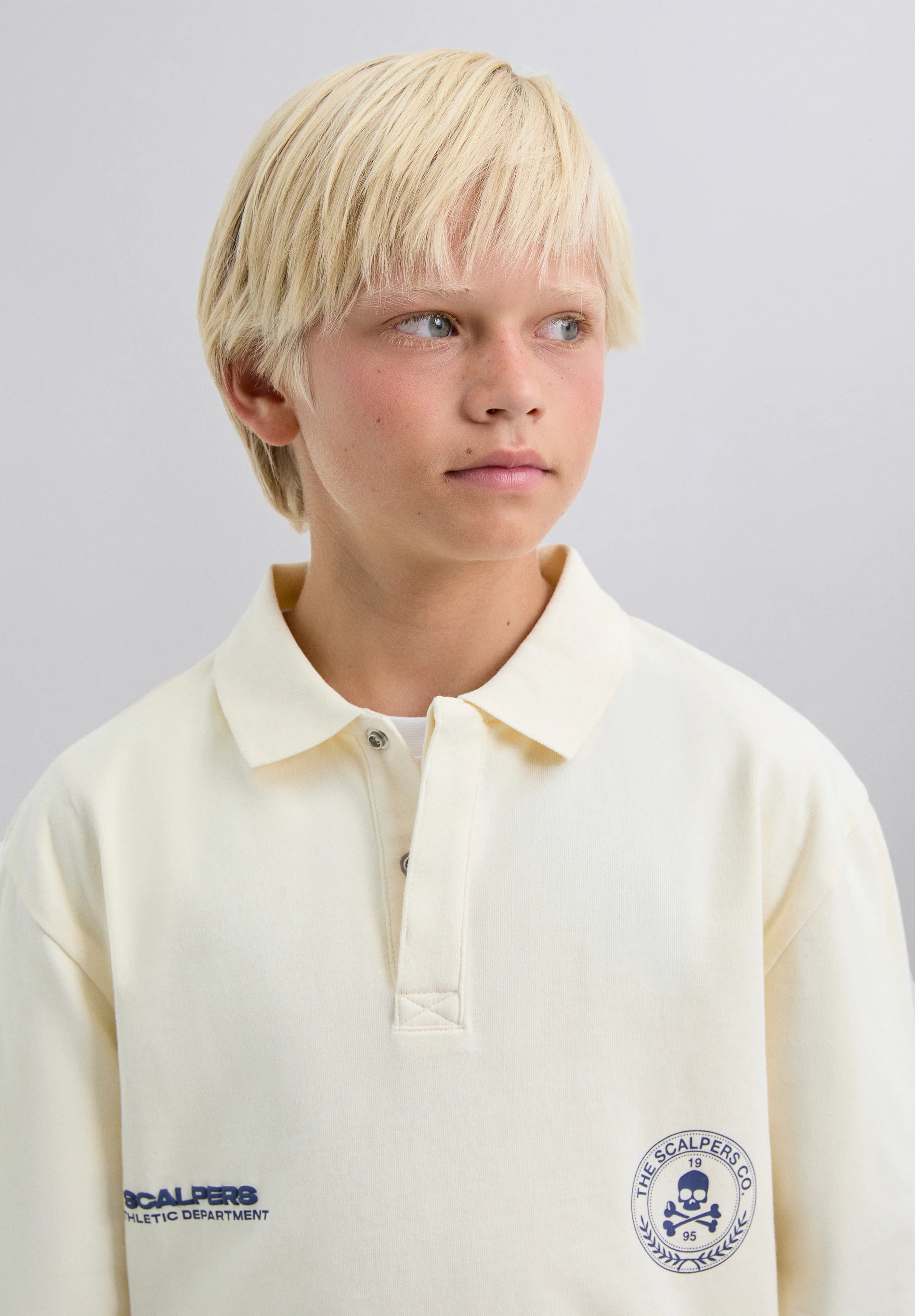 POLO PRINT MANGA LARGA