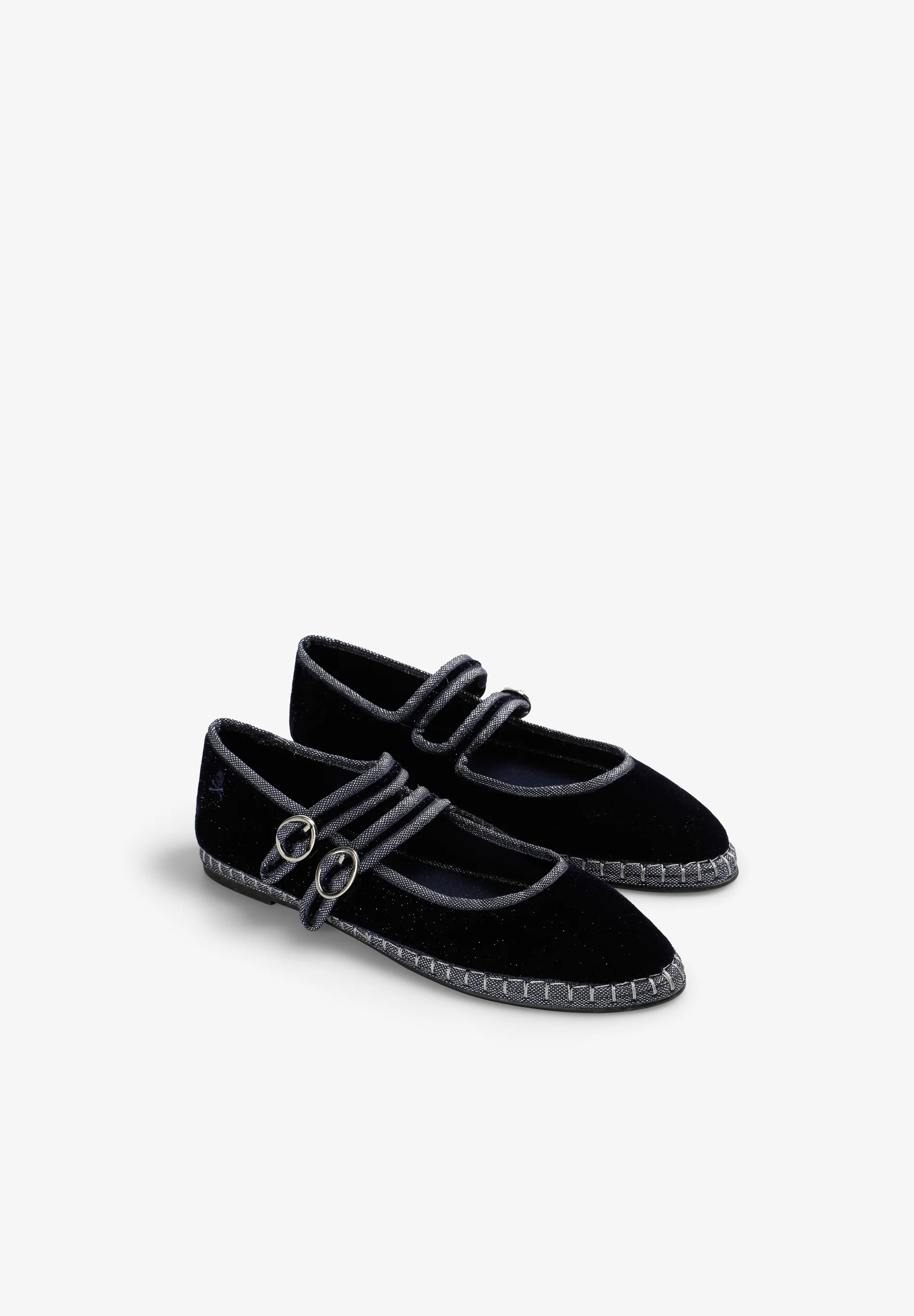 SCVELVETDOUBLESTRAP SLIPPER