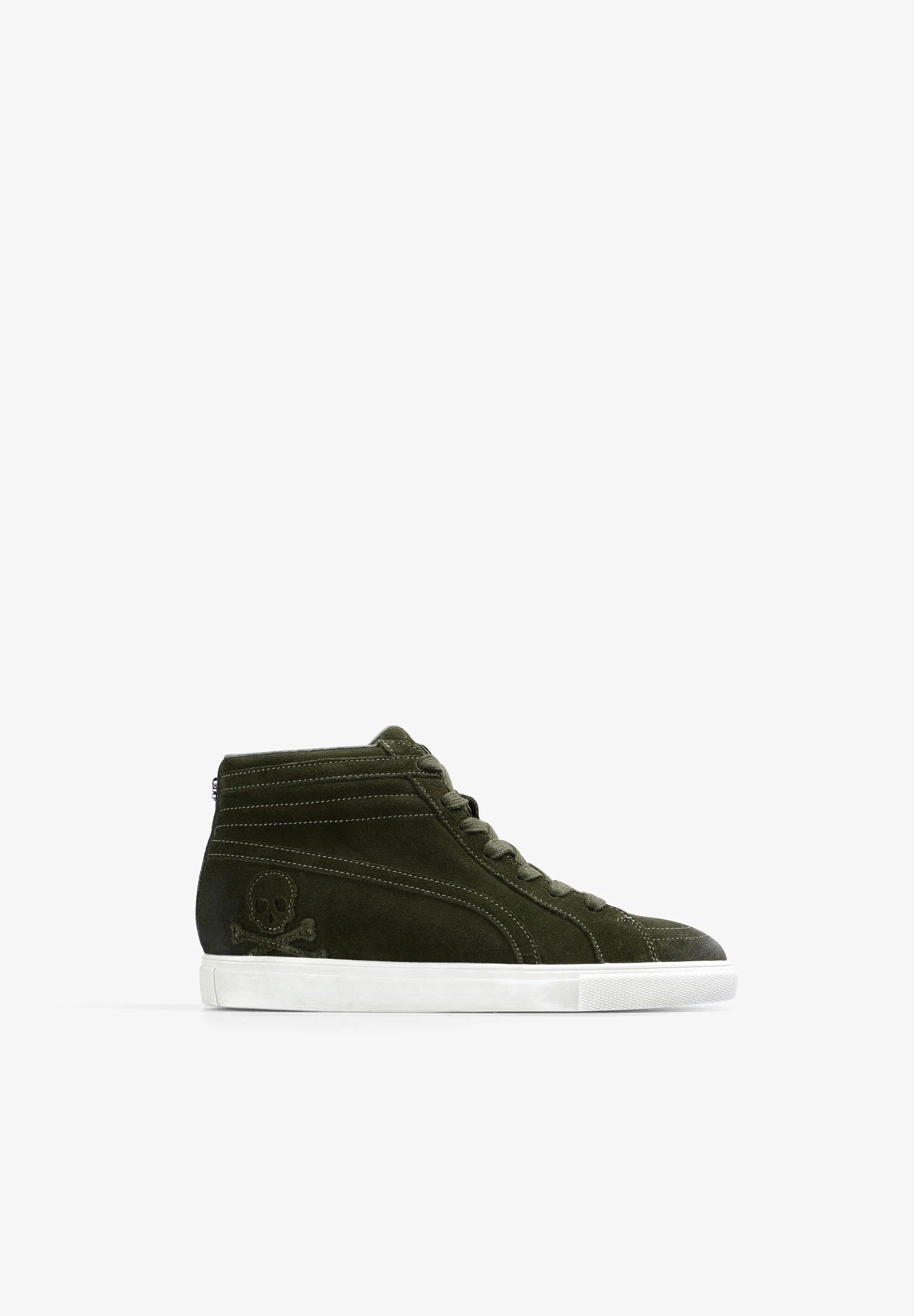 SNEAKERS ALTAS PIEL CALAVERA