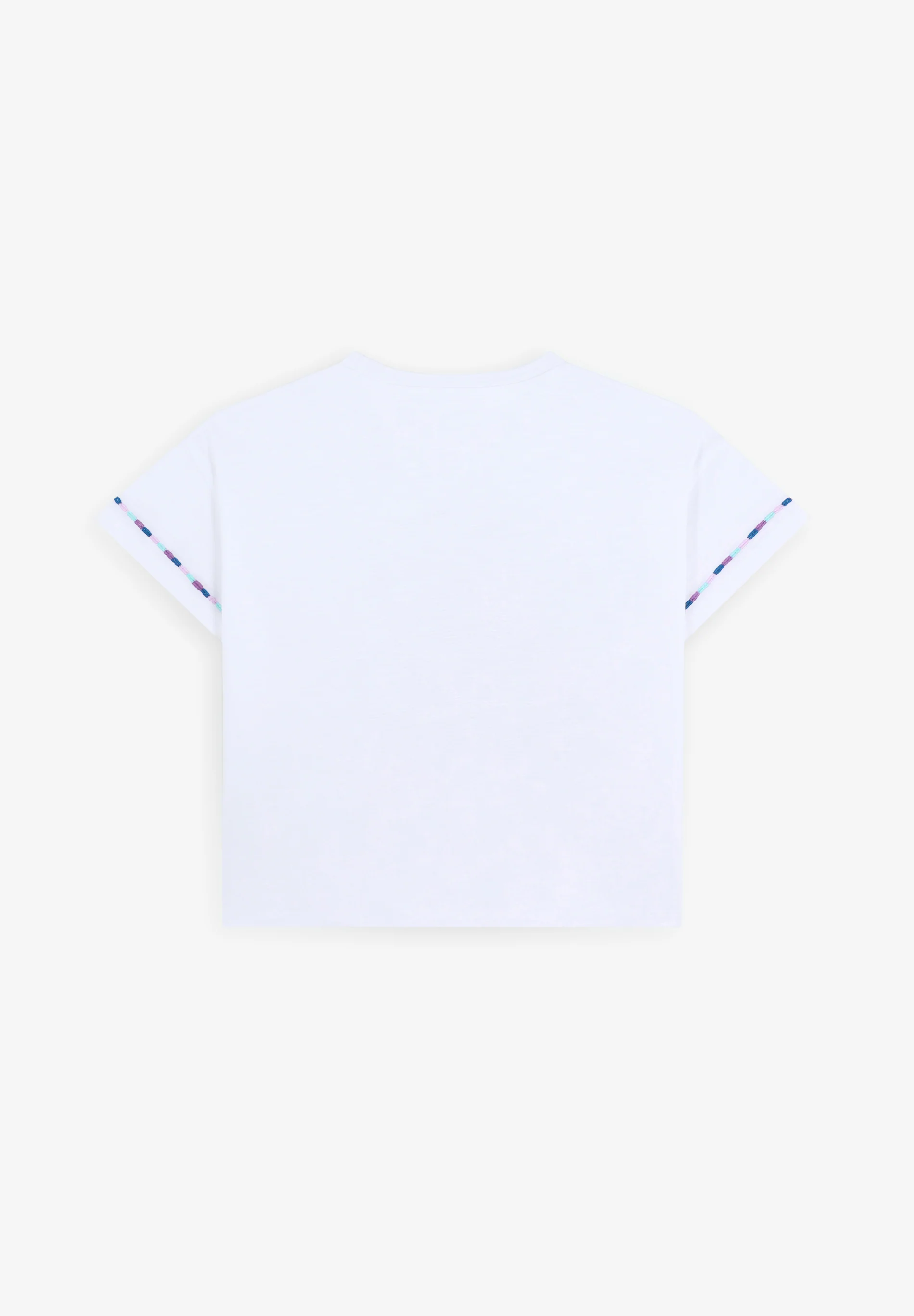 CAMISETA BORDADO TRICOLOR CALAVERA