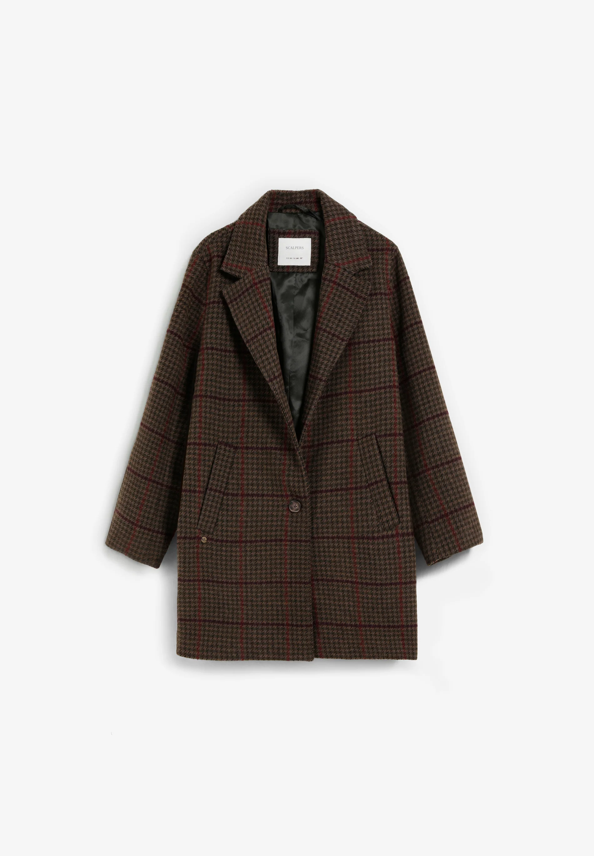 ABRIGO PAÑO CUADROS