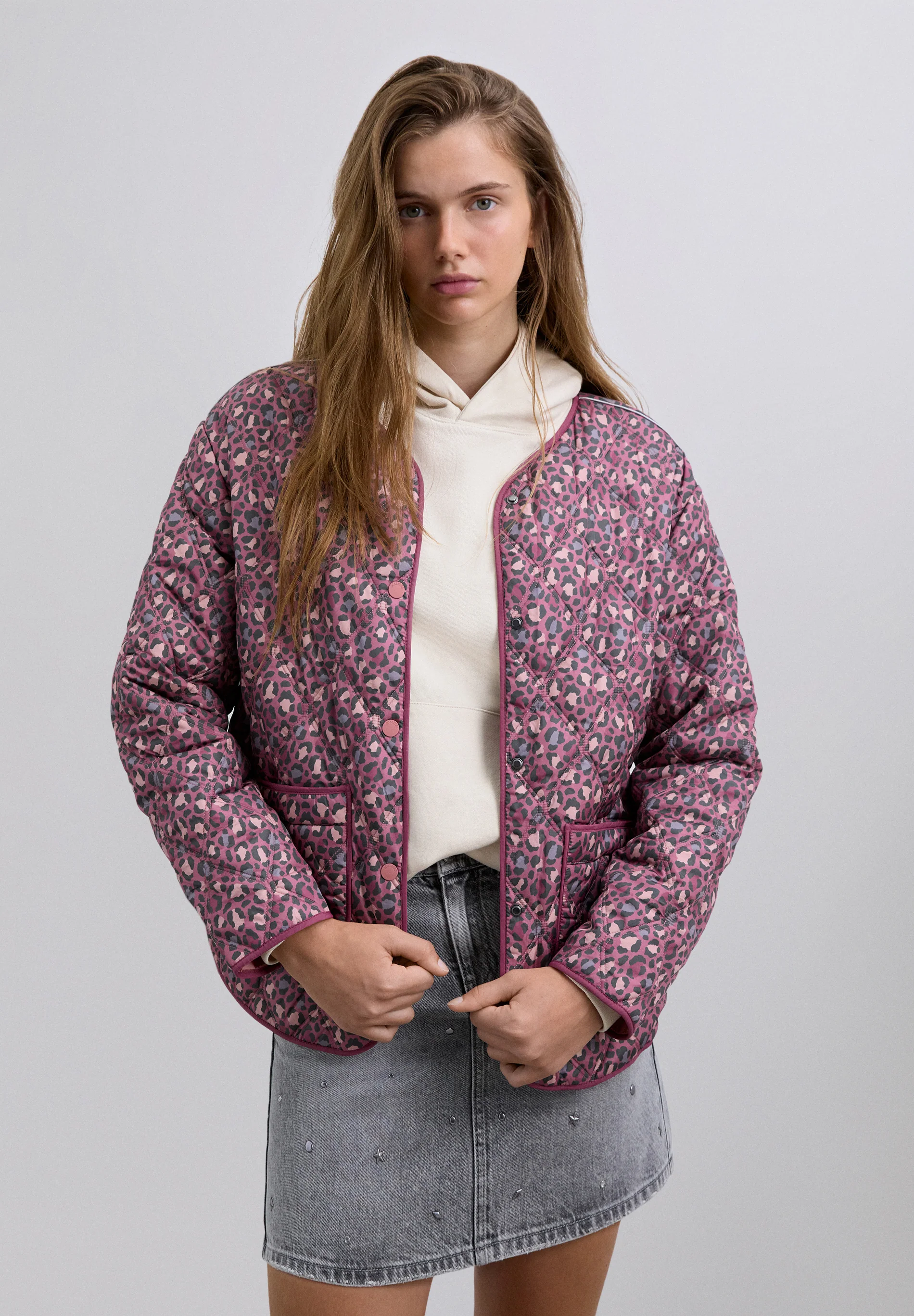 CHAQUETA ACOLCHADA ANIMAL PRINT