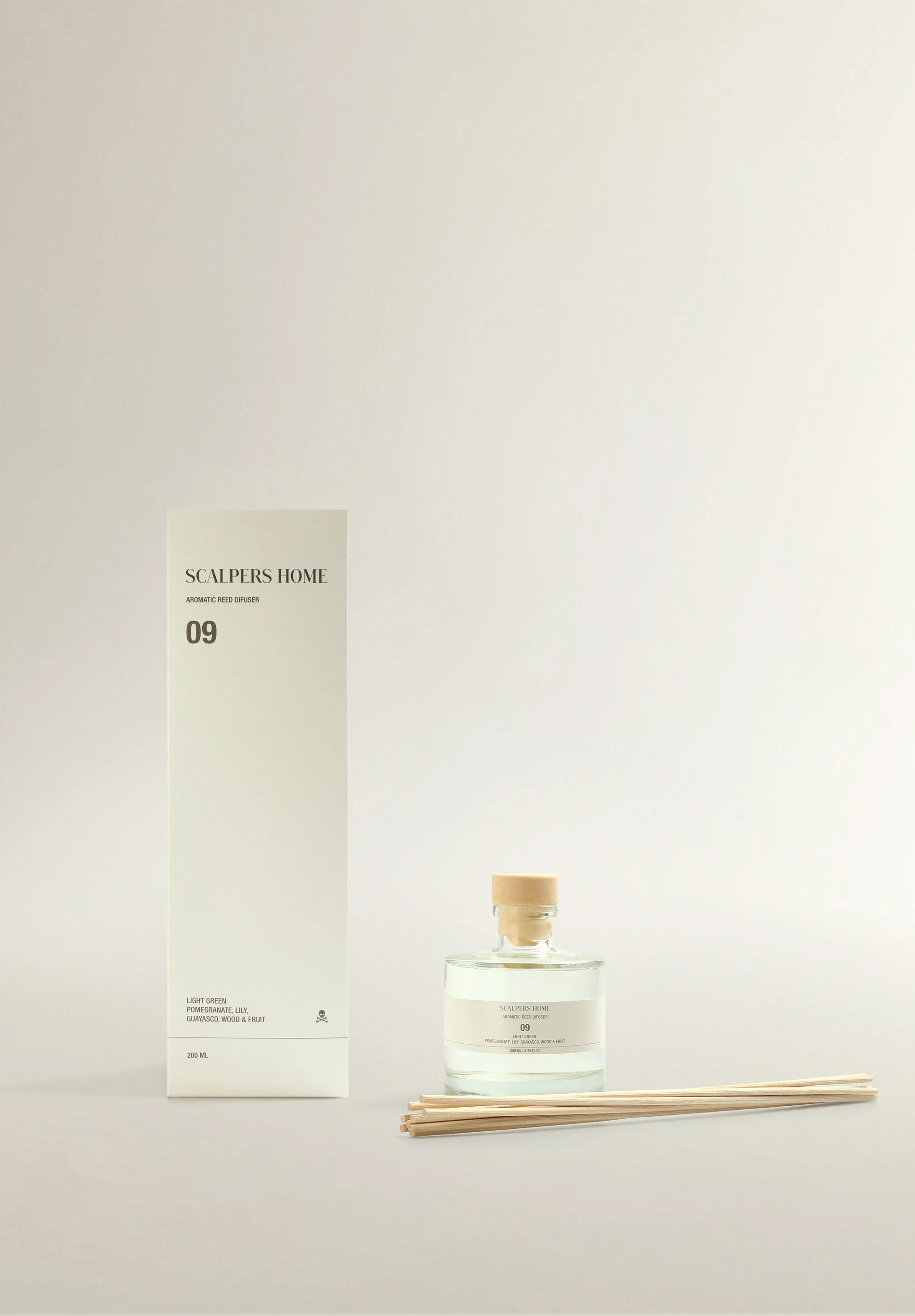 DIFUSOR MIKADO 09 200ML LIGHT GREEN