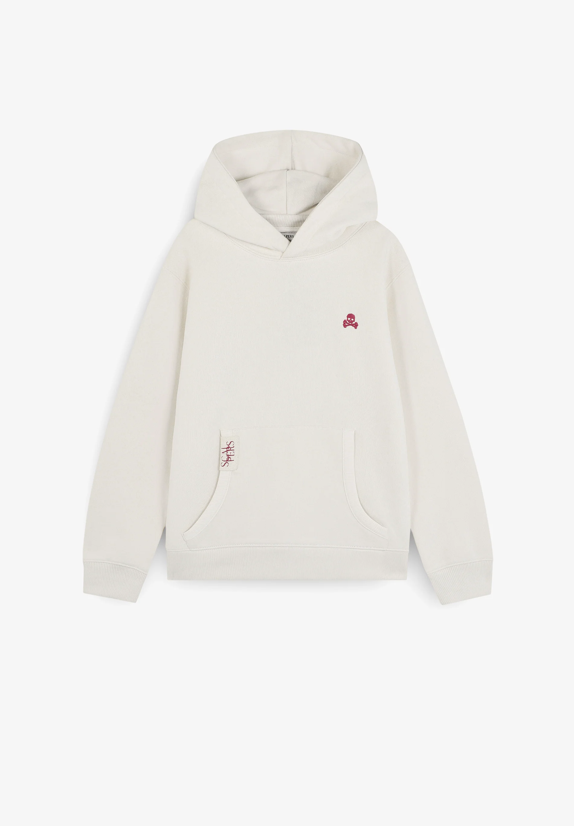 SUDADERA CAPUCHA CALAVERA BORDADA