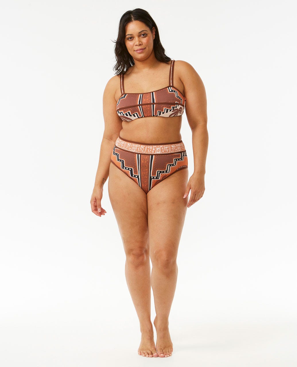Pacific Dreams High Waisted Good Coverage Bikini Bottoms