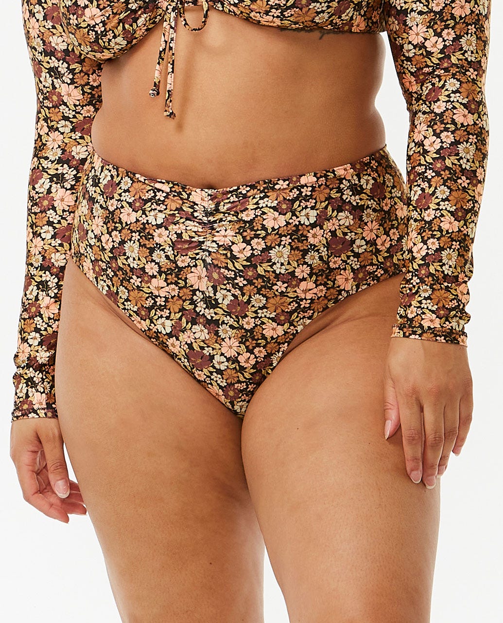 Sea Of Dreams Hi Waist Good Coverage Bikini Bottoms