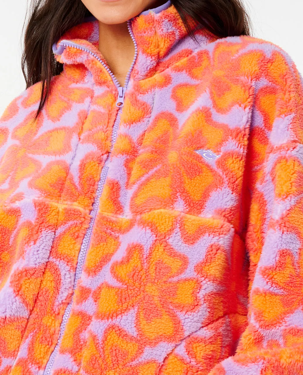 Neon Isles Zip Through Polar Fleece