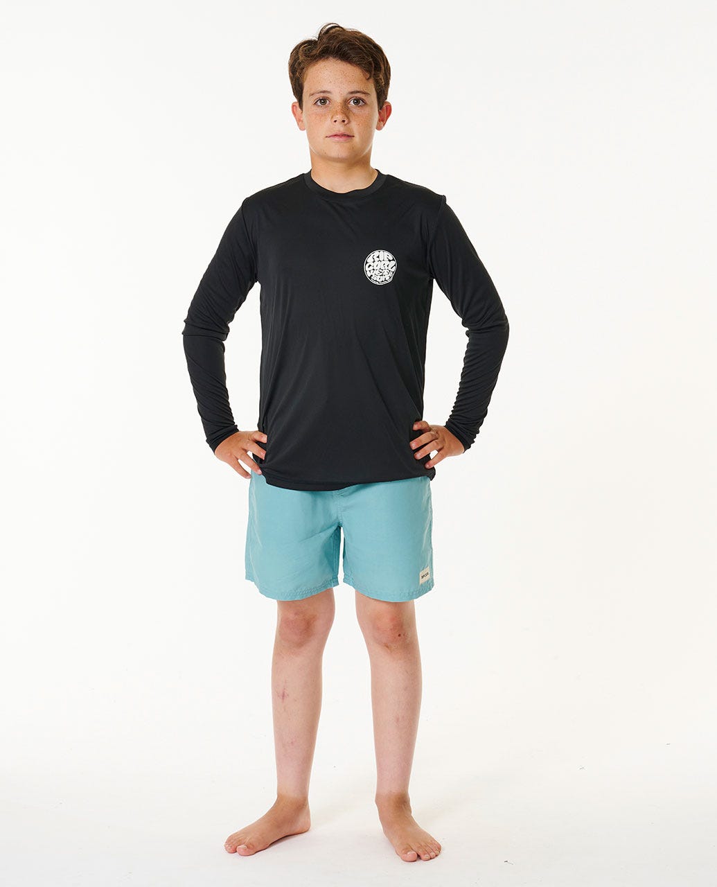 Icons Surflite UV Long Sleeve Rash Vest - Boys (8-16 years)