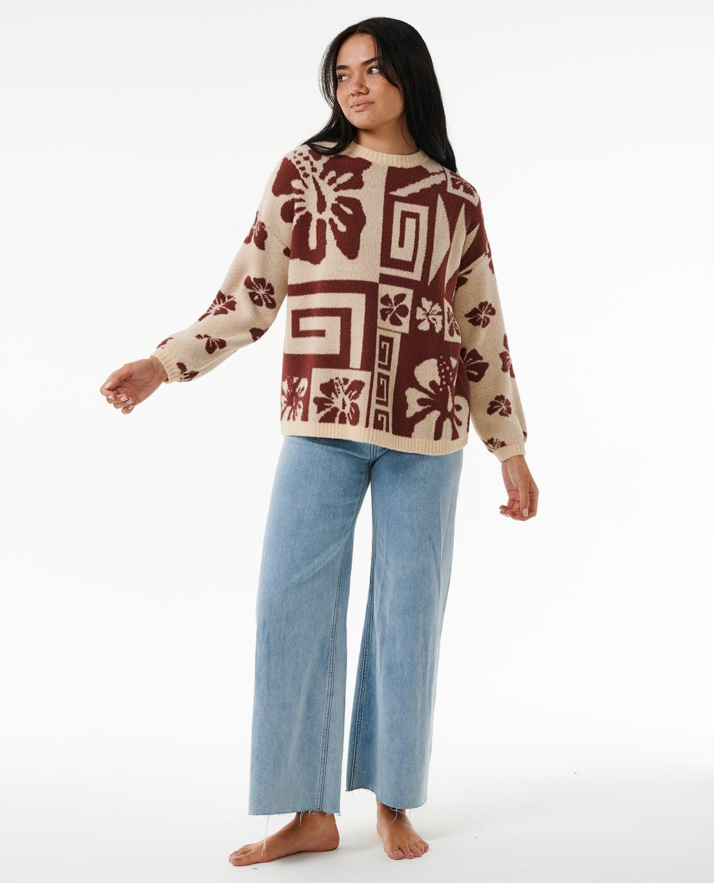 Block Party Jacquard Crew