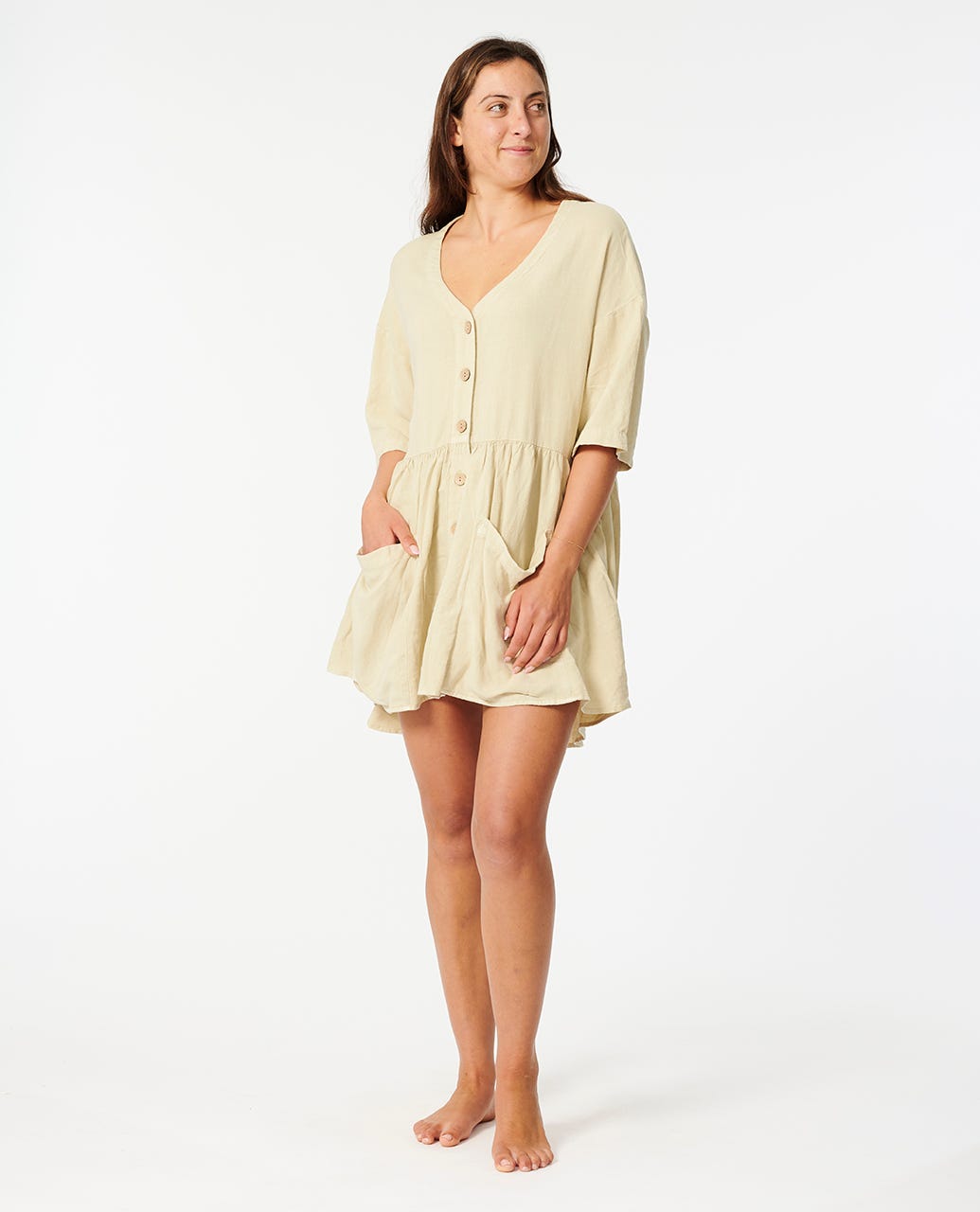 Premium Linen Blend Dress