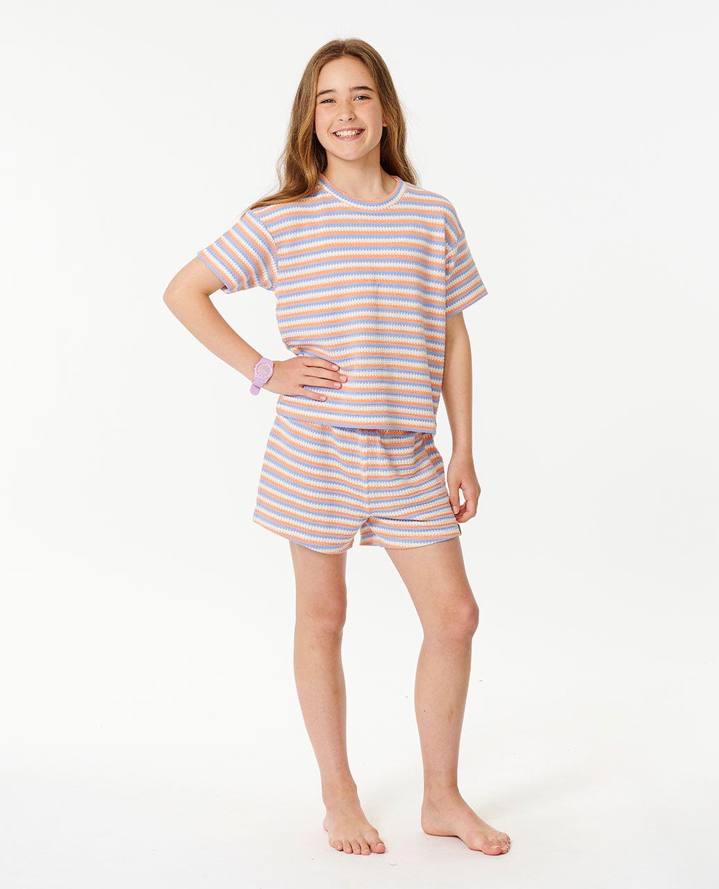 Sun Stripe Knit Tee - Girls (8-14 years)