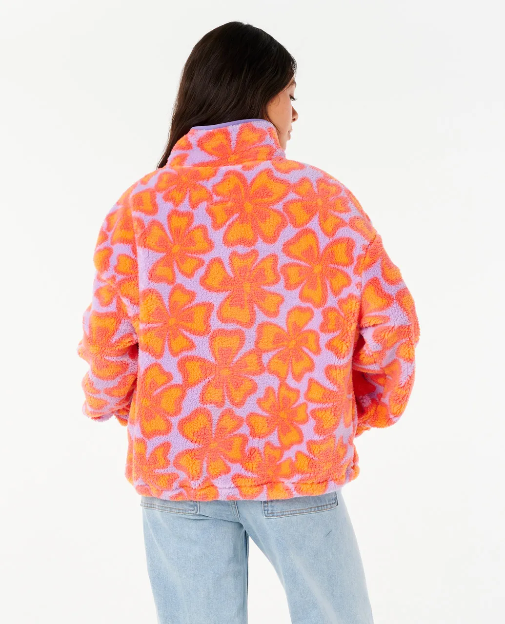 Neon Isles Zip Through Polar Fleece
