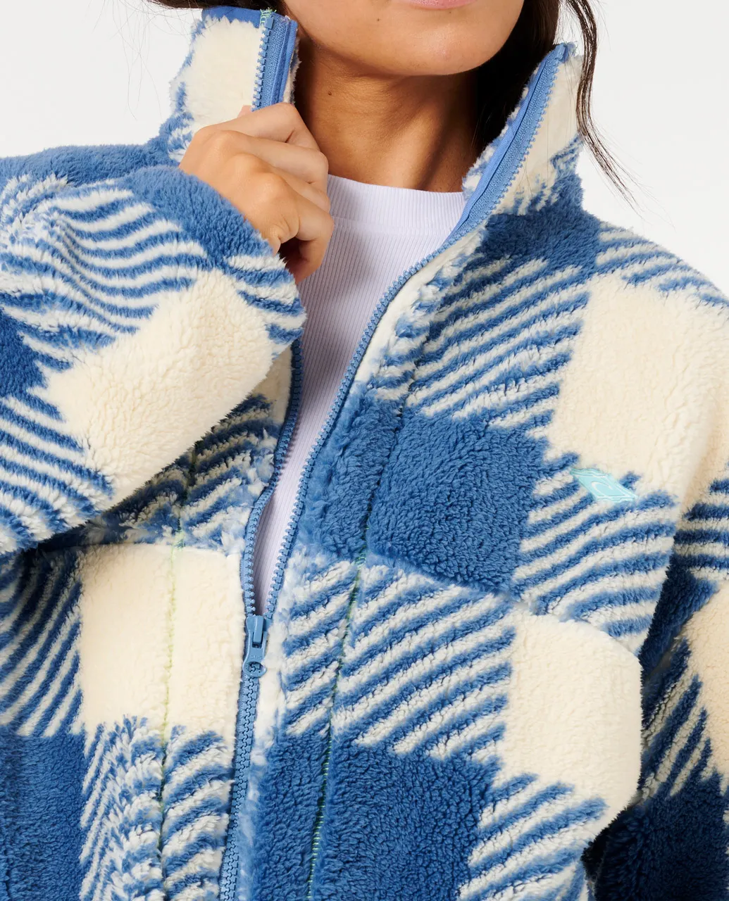 Neon Isles Zip Through Polar Fleece