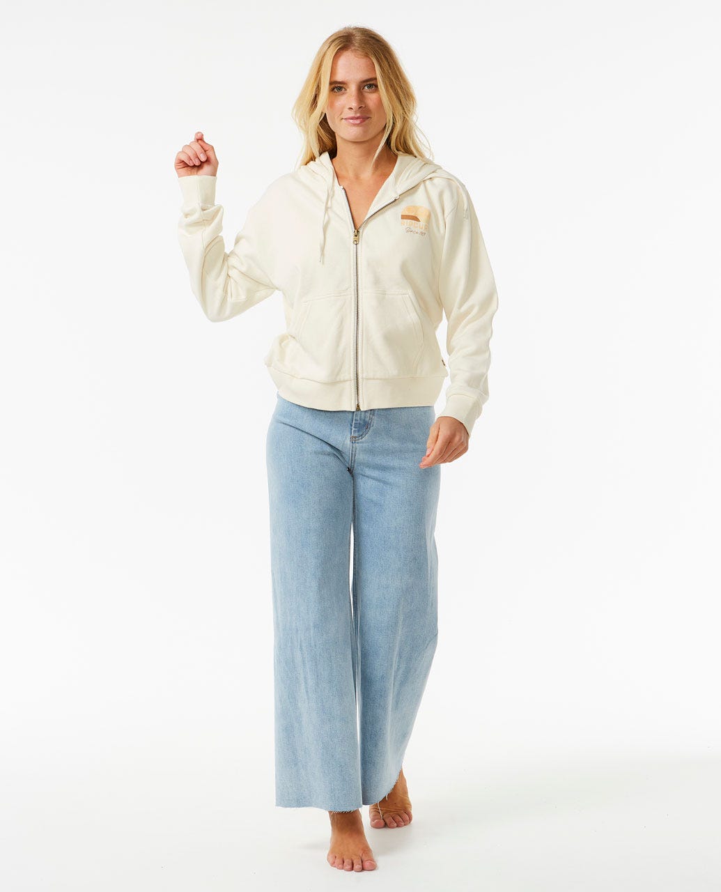 Line UP Relaxed Zip Through Hood