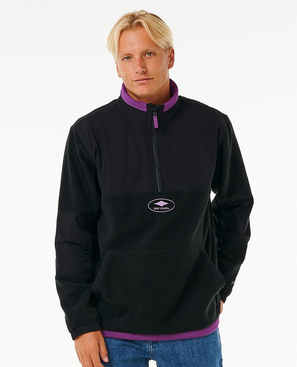 Anti-Series Quality Surf Products 1/4 Zip Crew