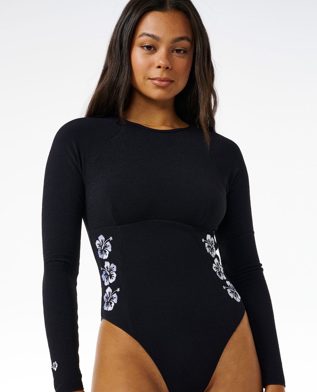 Hibiscus High Leg Surfsuit