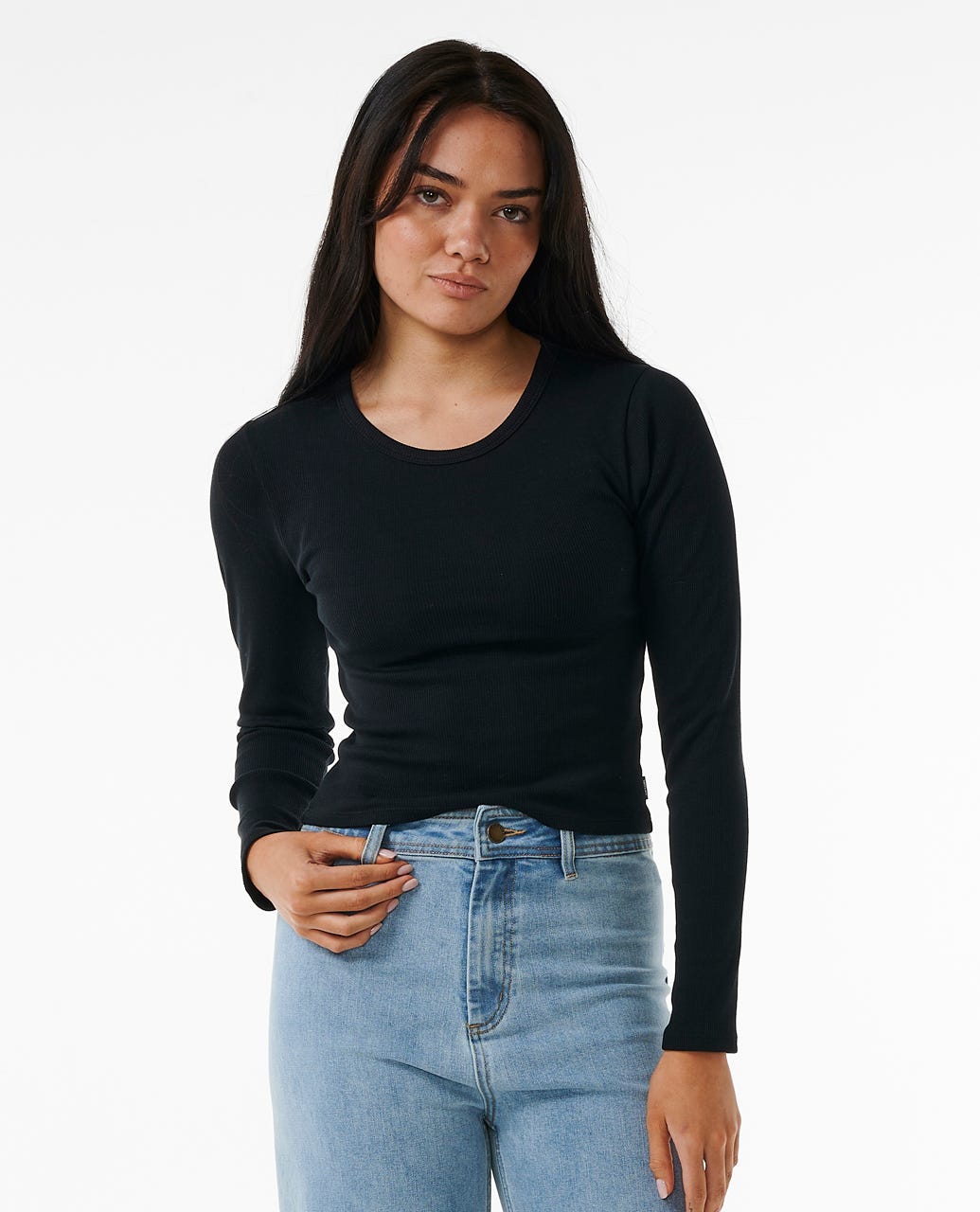 Classic Ribbed Long Sleeve Tee