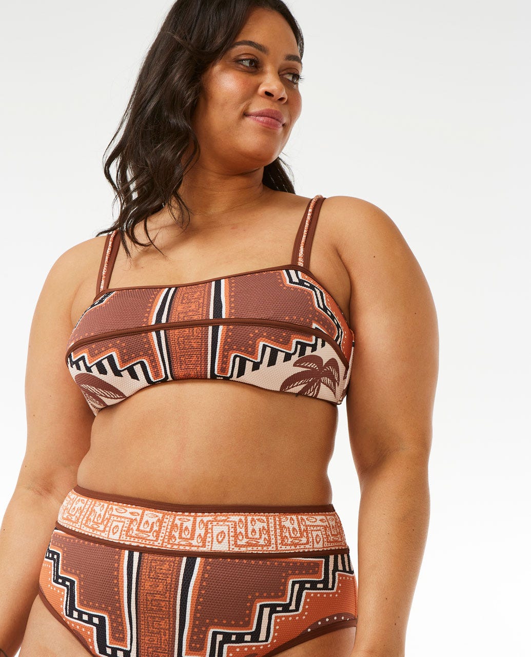 Pacific Dreams High Waisted Good Coverage Bikini Bottoms