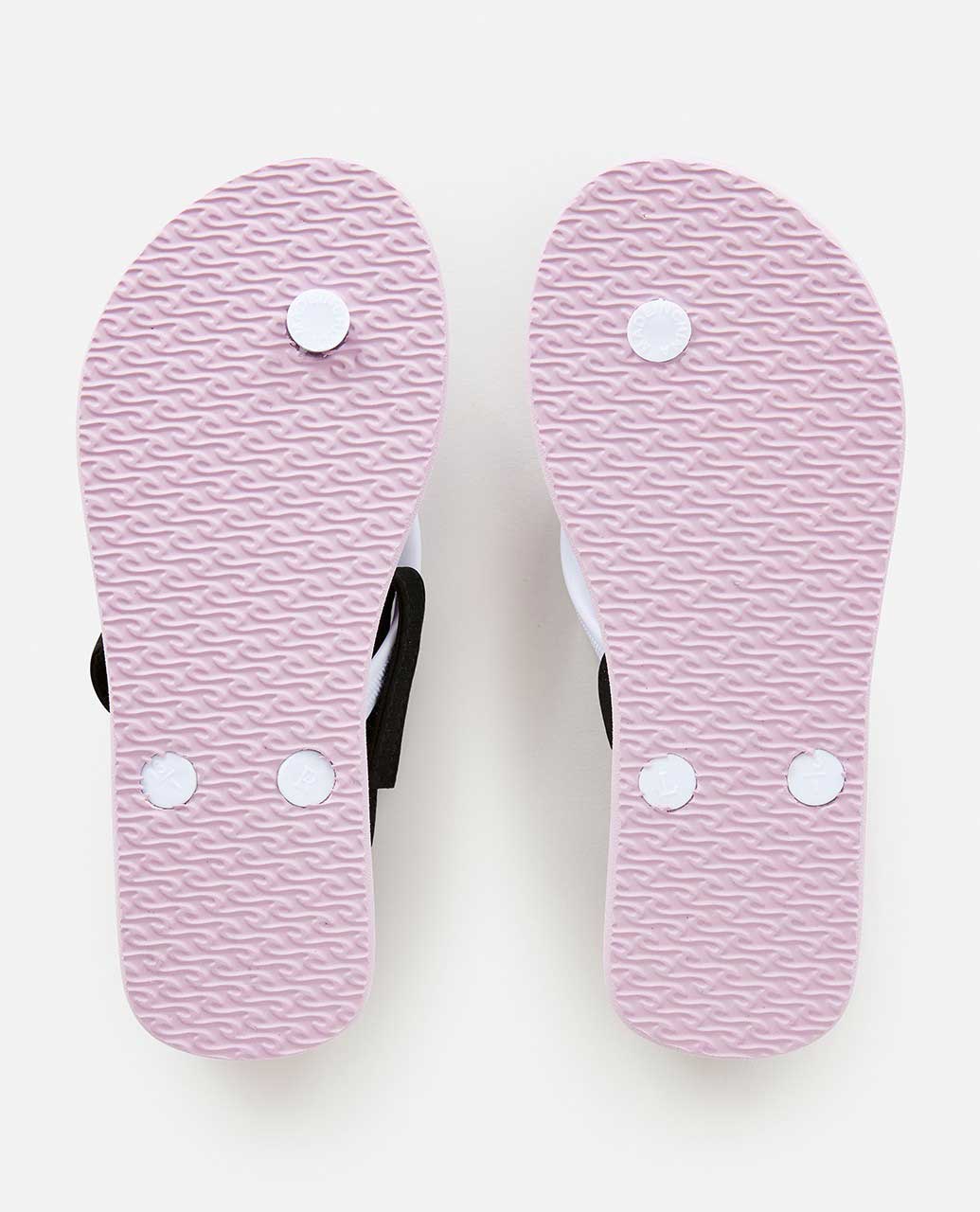 Script Wave Bloom Open Toe Girls Sandals