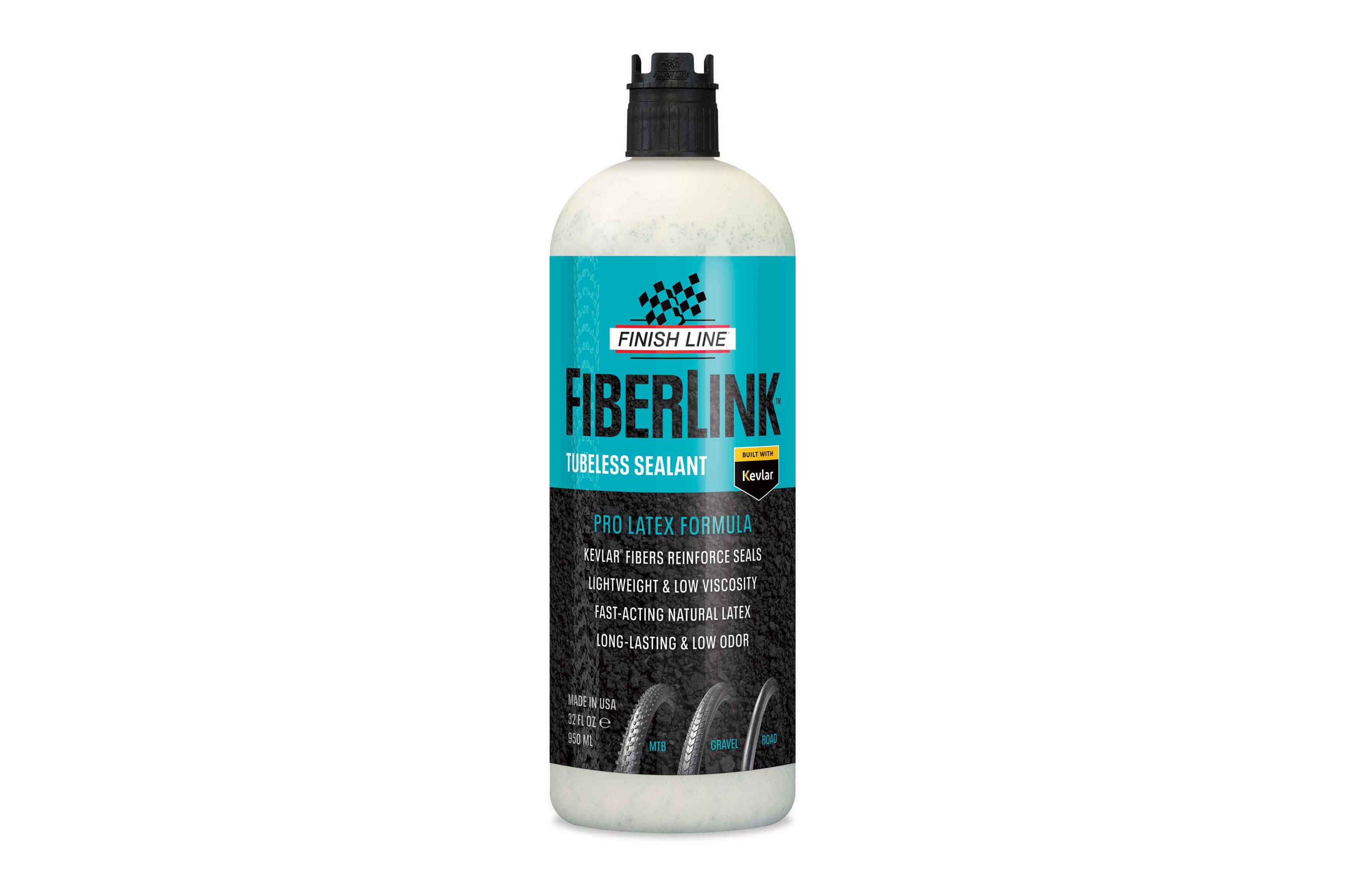 Finish Line FiberLink Tubeless Sealant: Pro Latex - 32oz - Pour Bottle