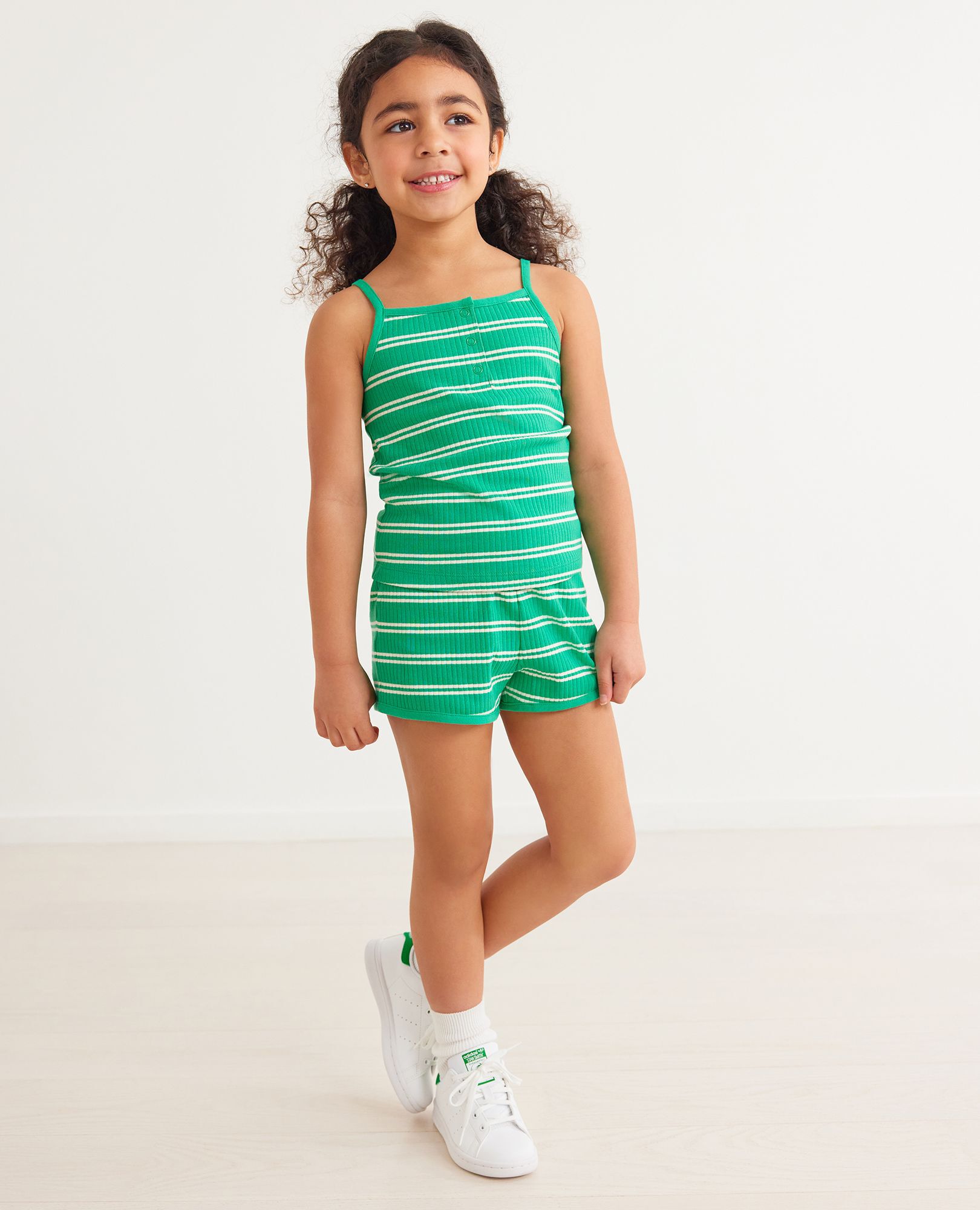 Striped Cami Top & Shorts Set