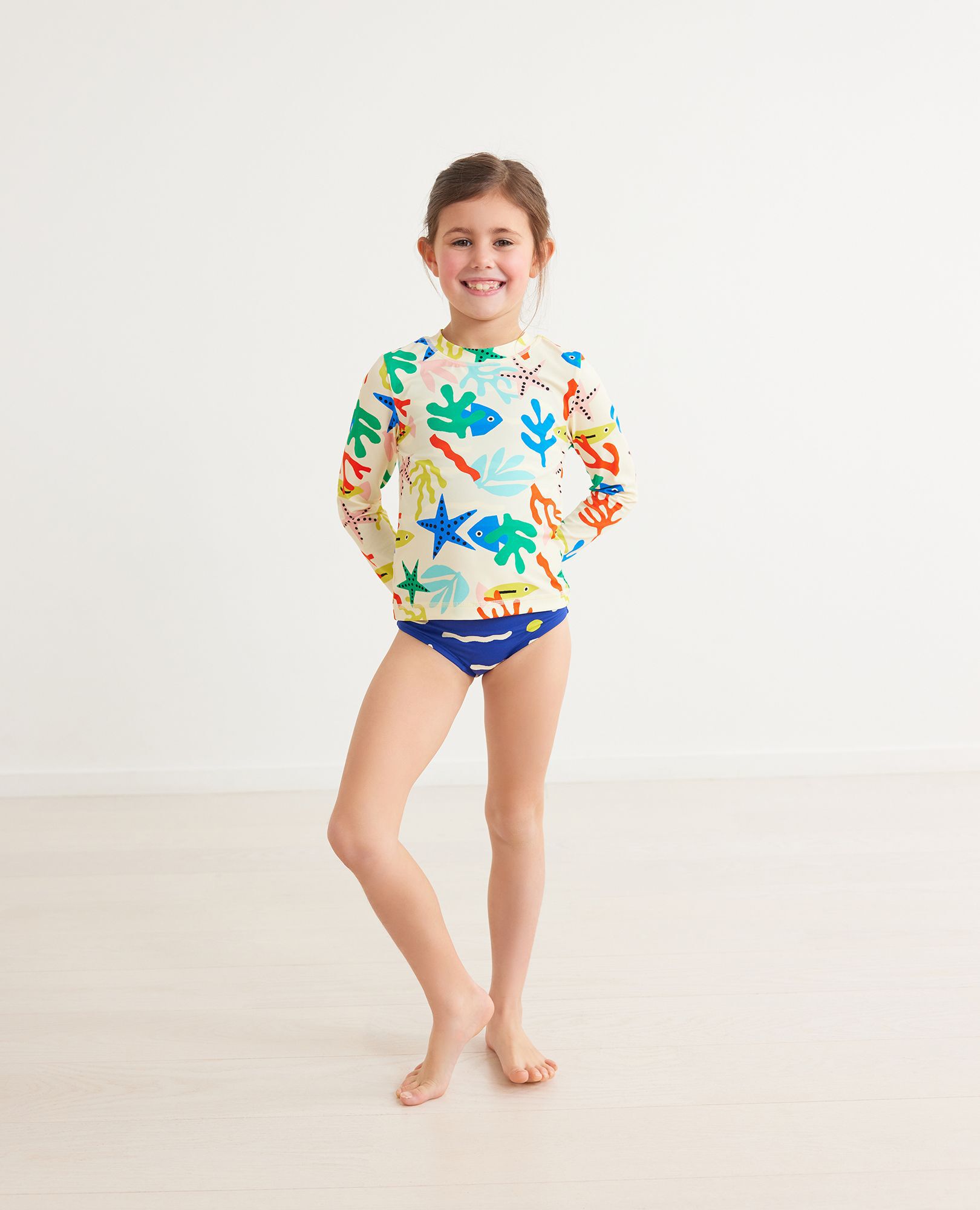 Print Rash Guard Top