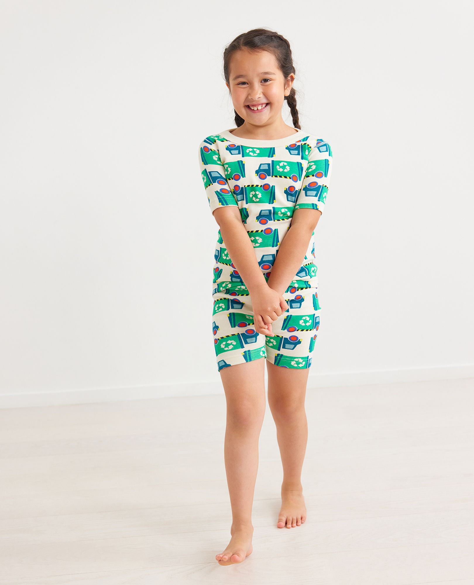 Earth Day Short John Pajama Set