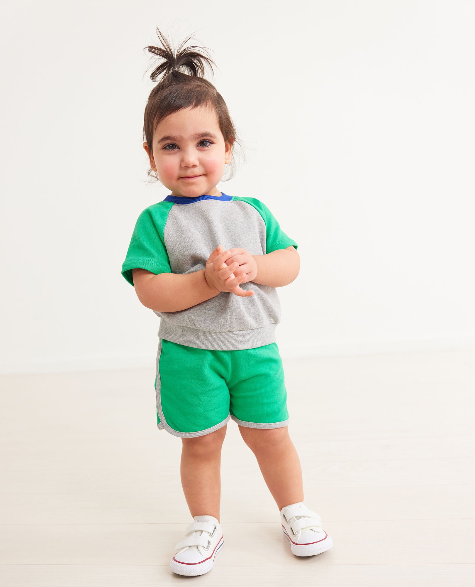 Baby French Terry Top & Shorts Set