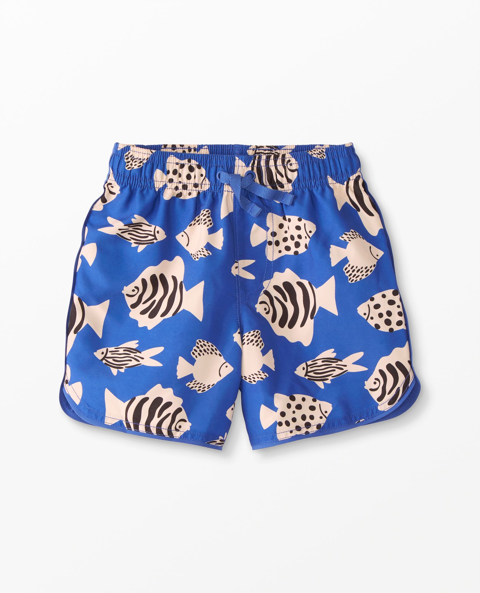 Print Dolphin Vent Swim Trunks