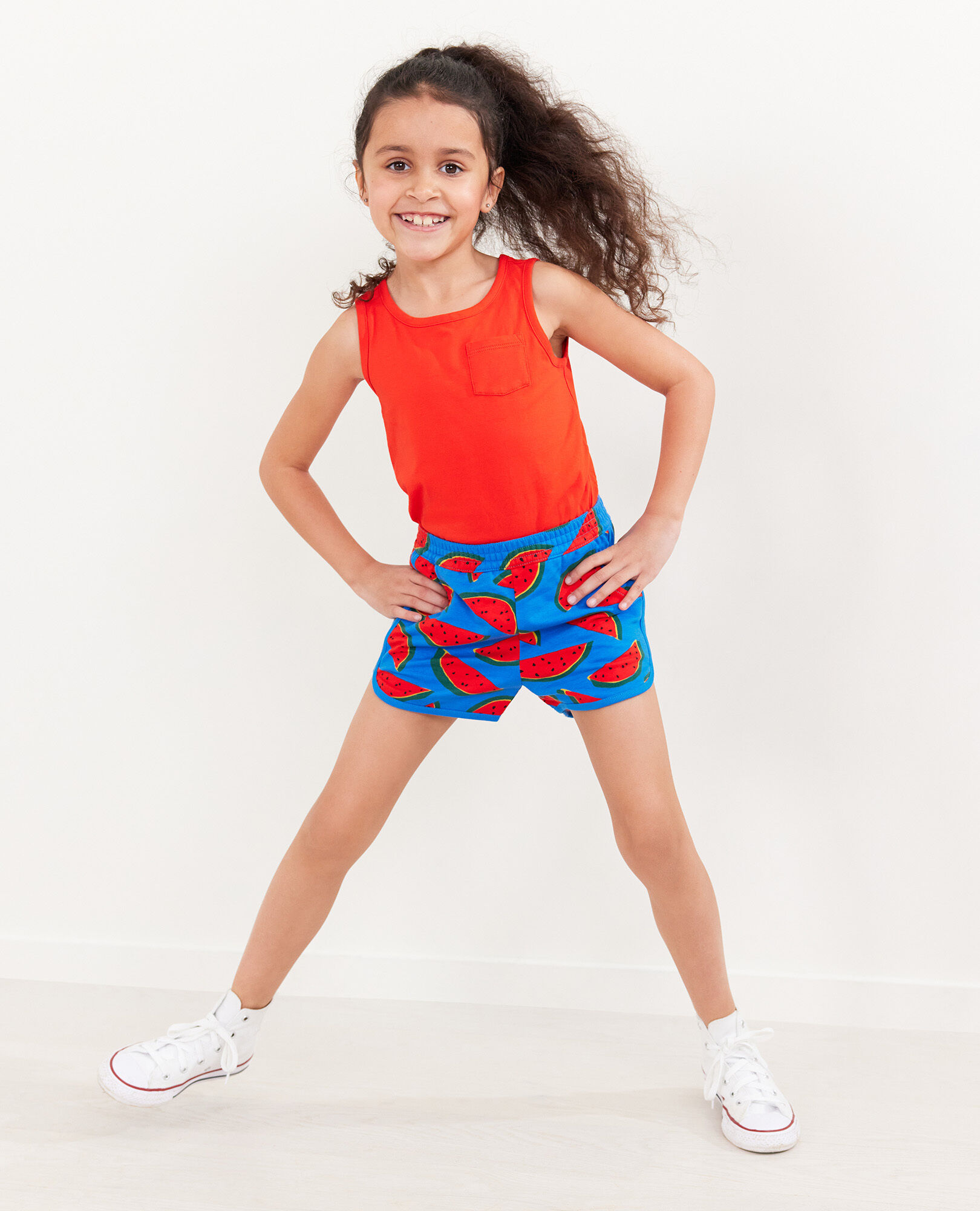 Print Shorts In French Terry
