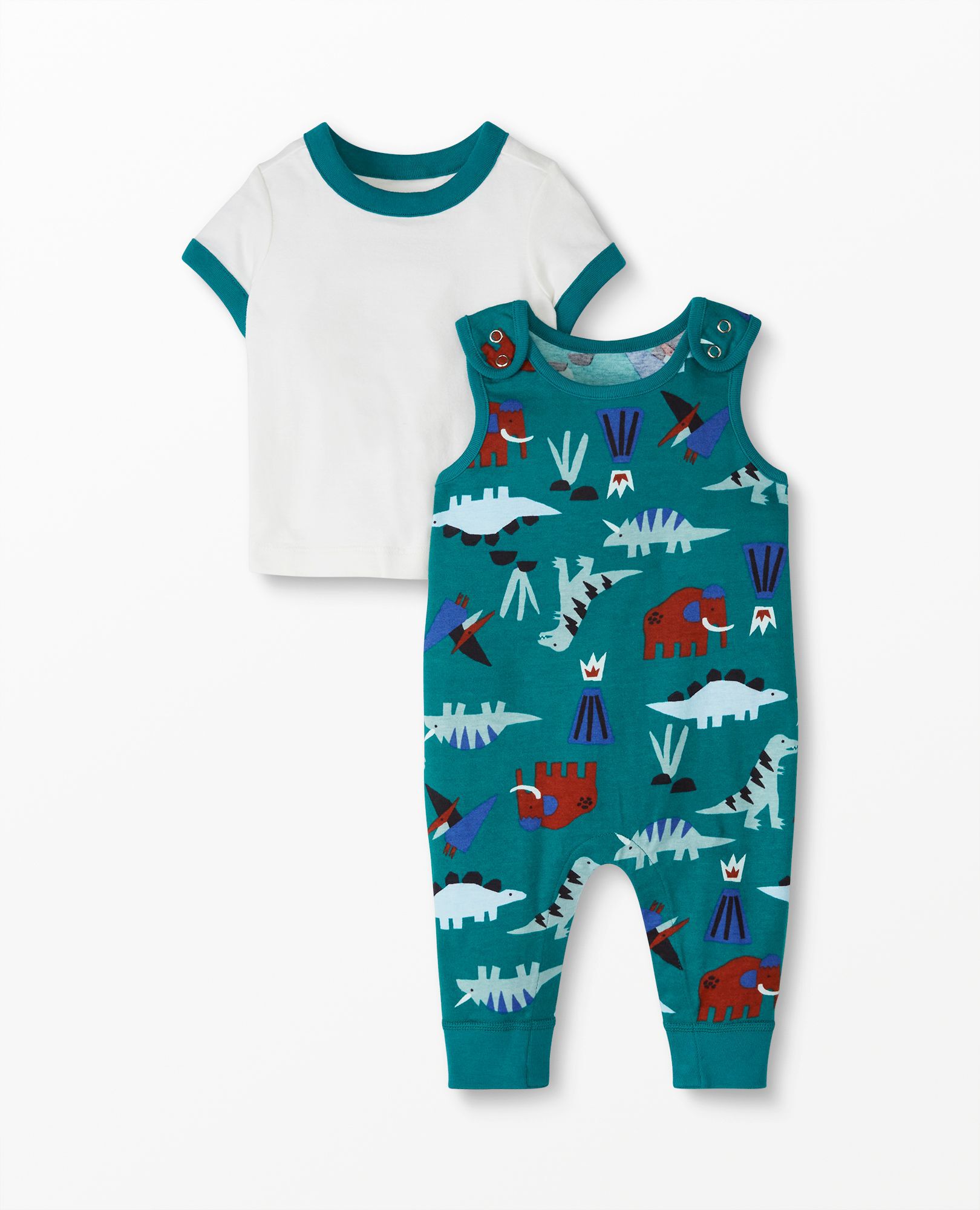 Baby Overalls & Tee Set