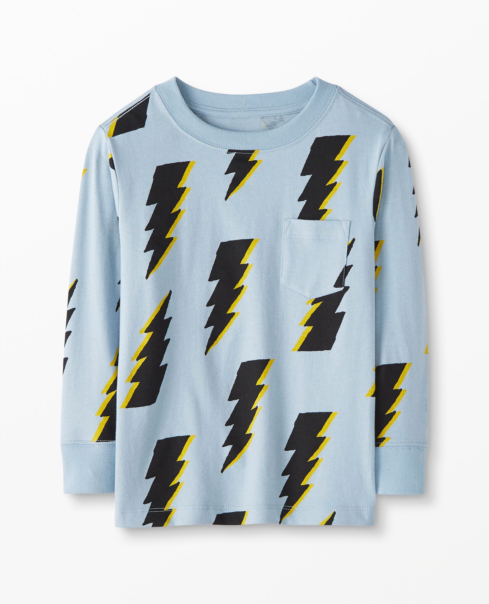 Print Pocket Tee In Cotton Jersey