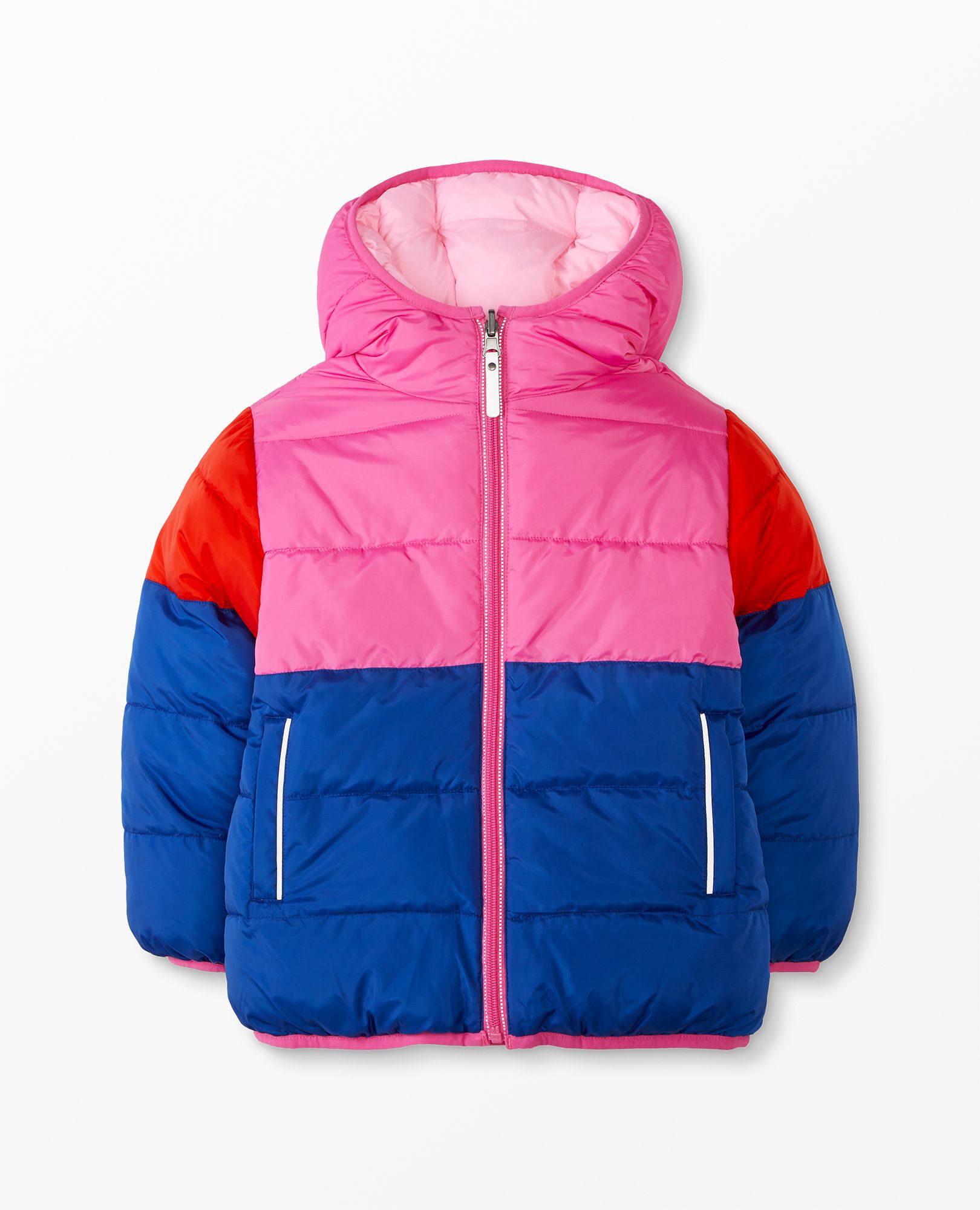 Colorblock Reversible Puffer Jacket
