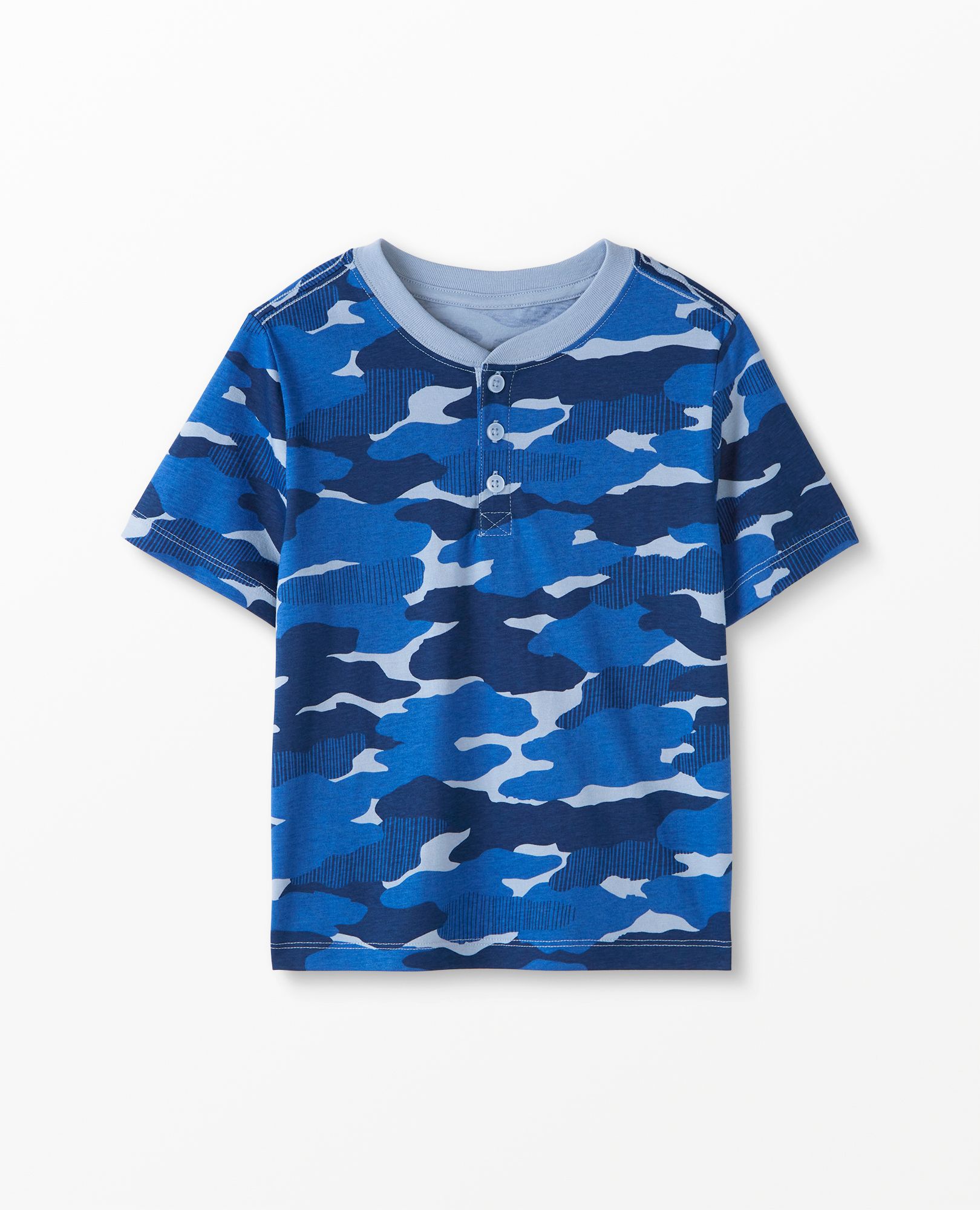 Camo Henley Tee