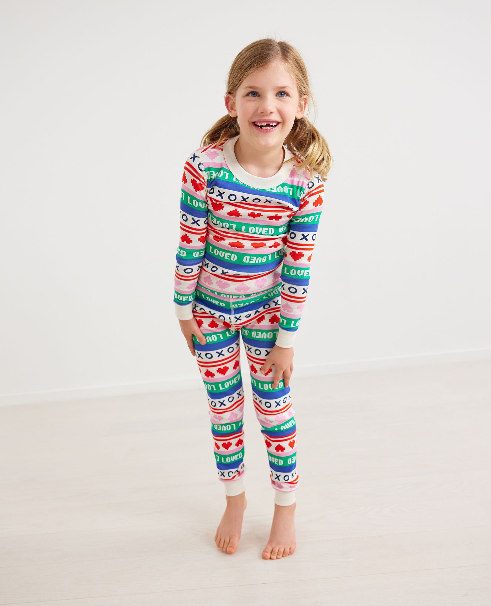 Valentines Long John Pajama Set