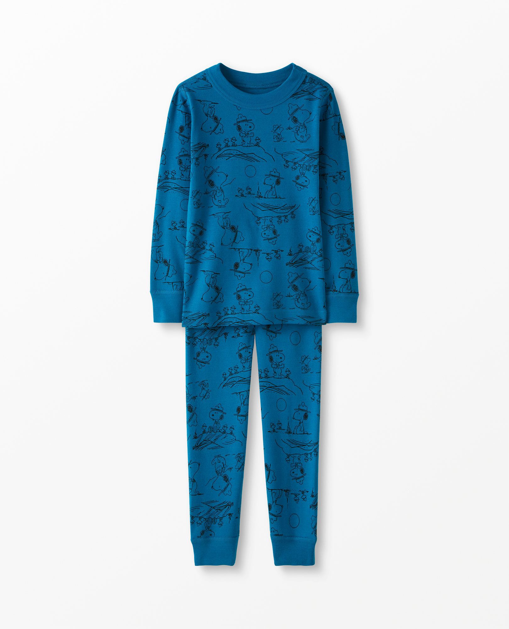 Peanuts Camp Long John Pajama Set