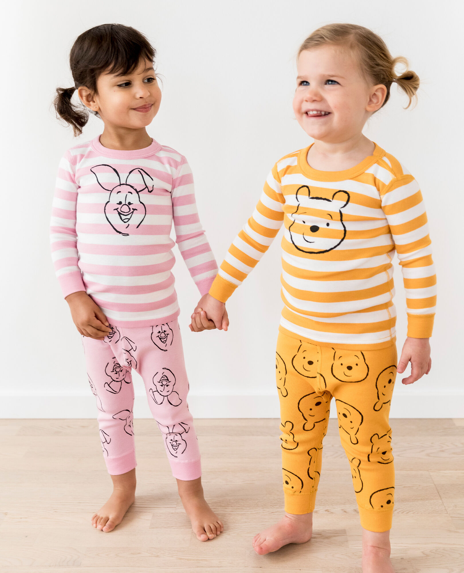 Disney Winnie The Pooh Long John Pajama Set