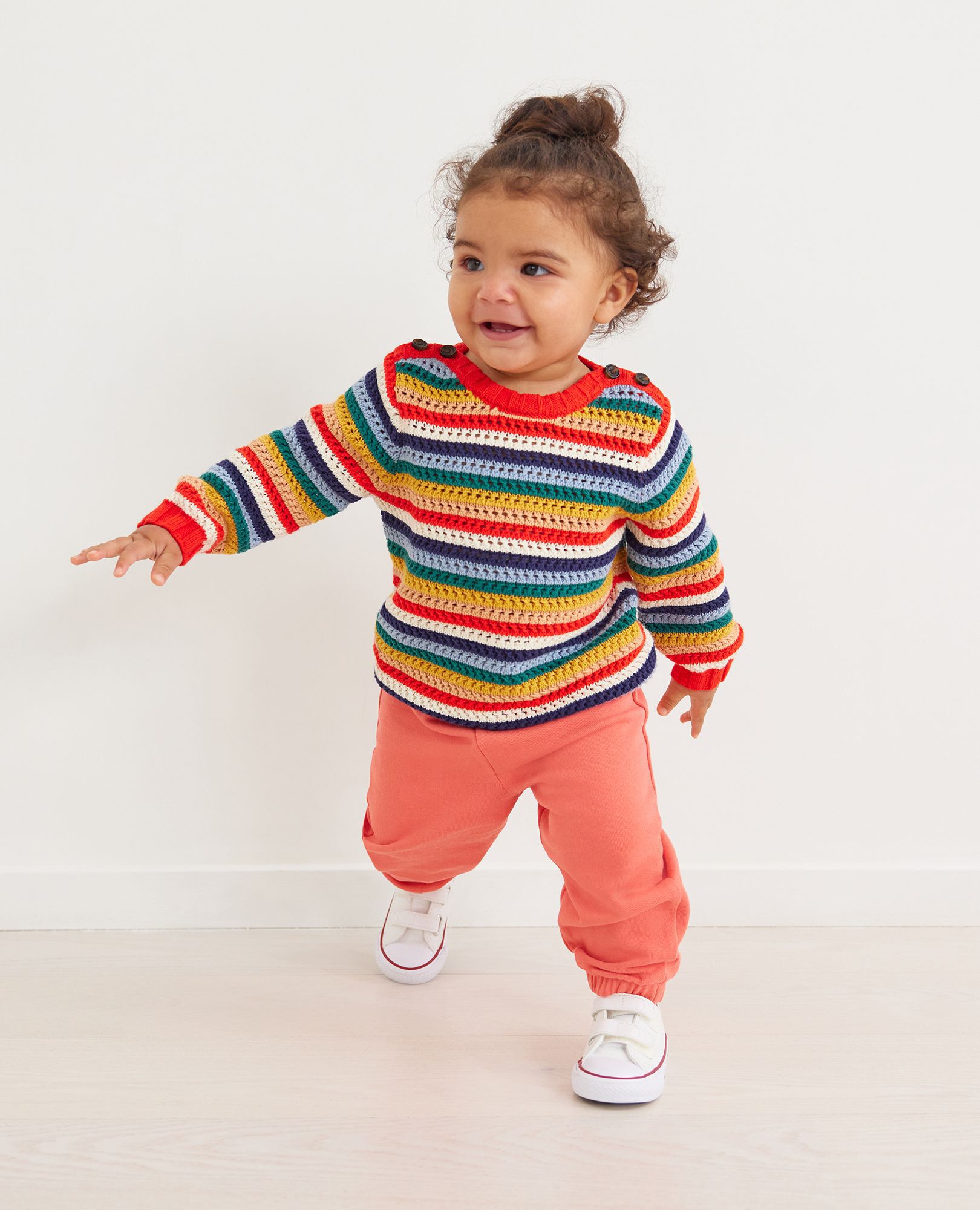Baby Knit Rainbow Sweater