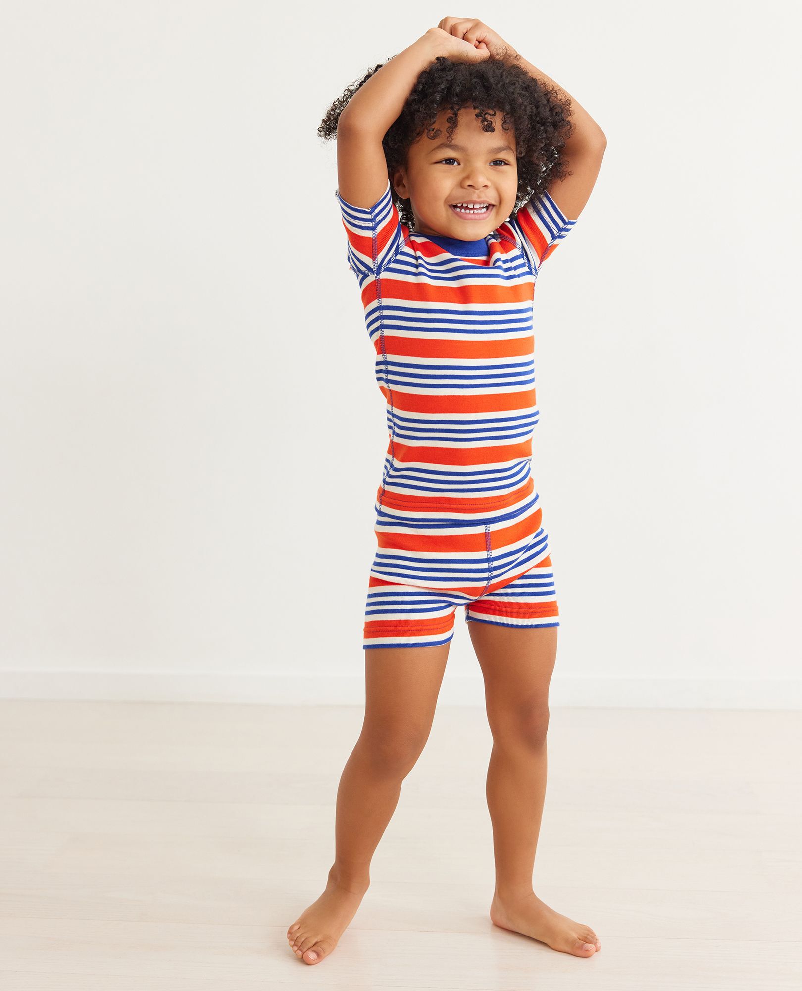 Striped Short John Pajama Set