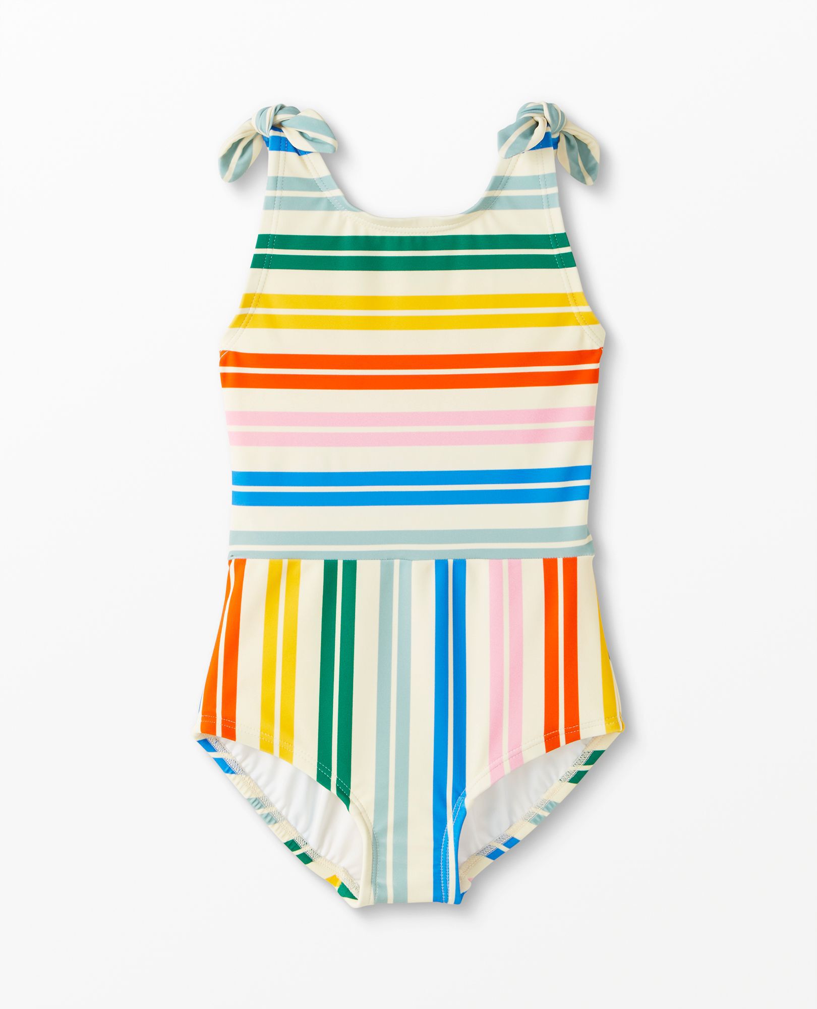 Rainbow Stripe One Piece Swimsuit