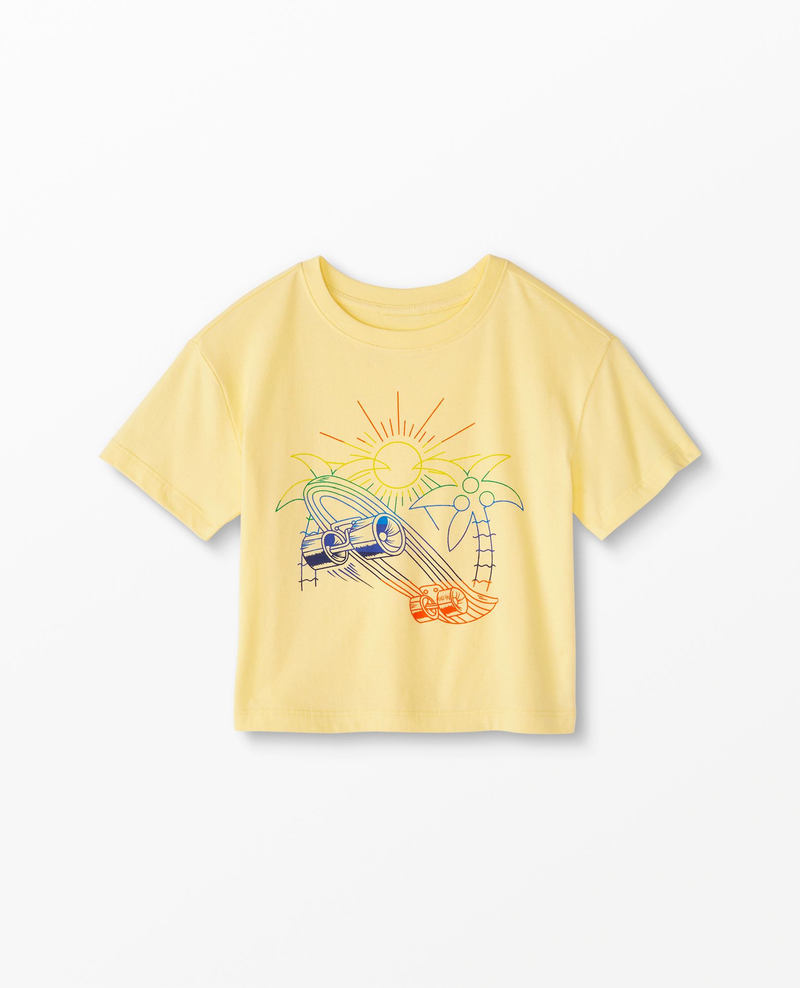 Boxy Drop Shoulder Graphic Tee